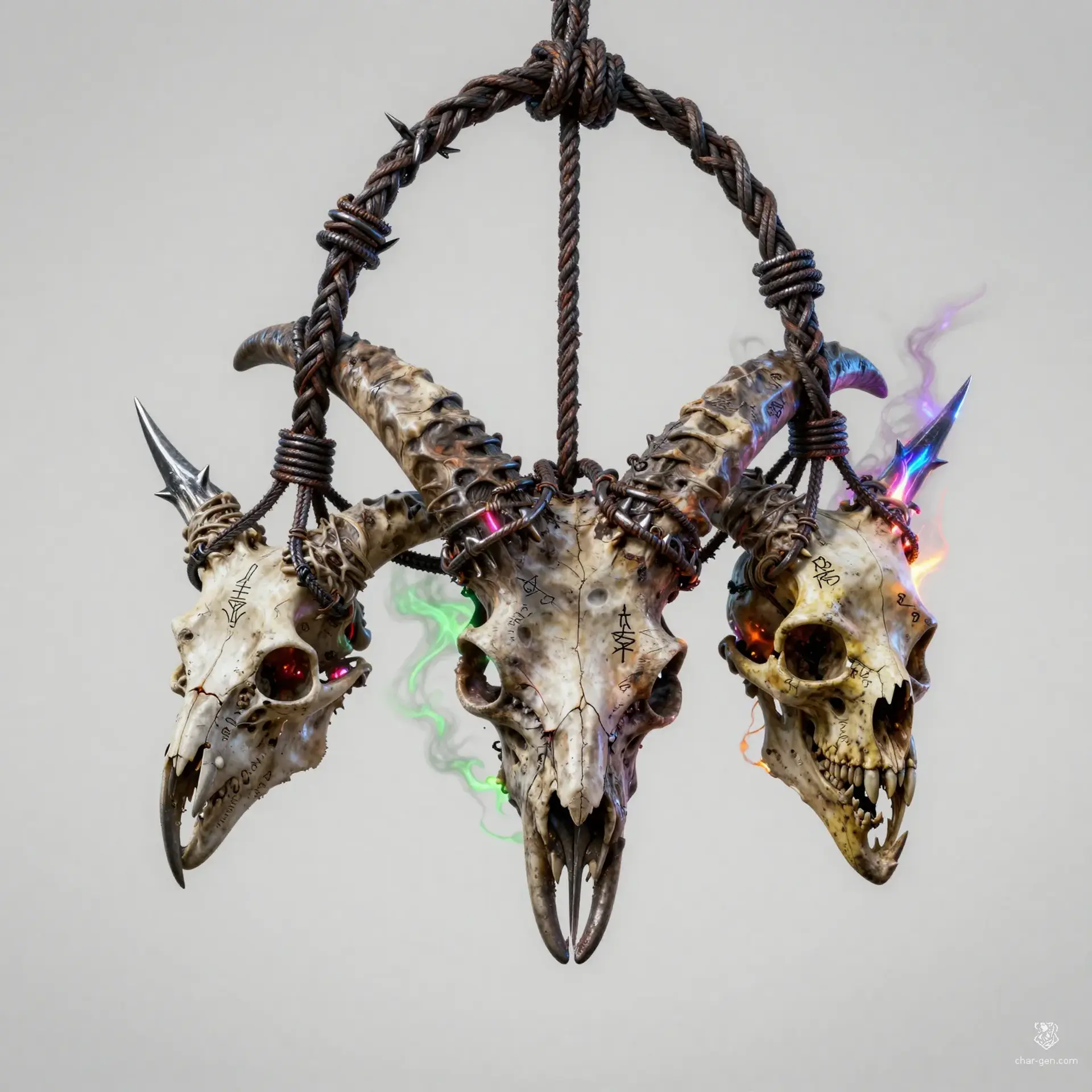 The Gravetether (Relic of Bad Hunts) - AI-generated fantasy Magic Item