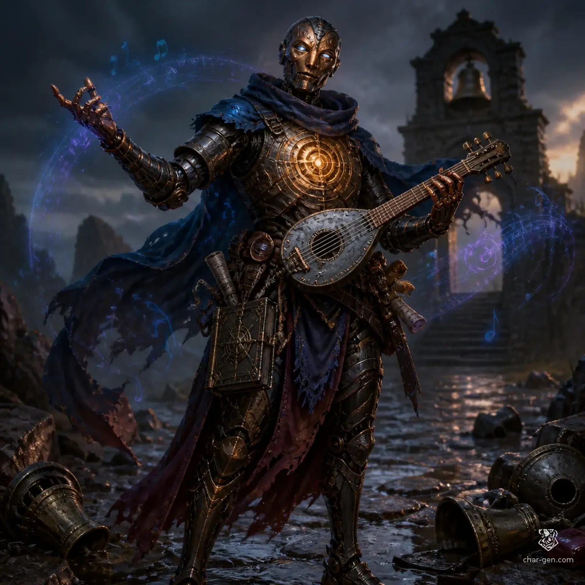 Metalic - AI-generated fantasy Character