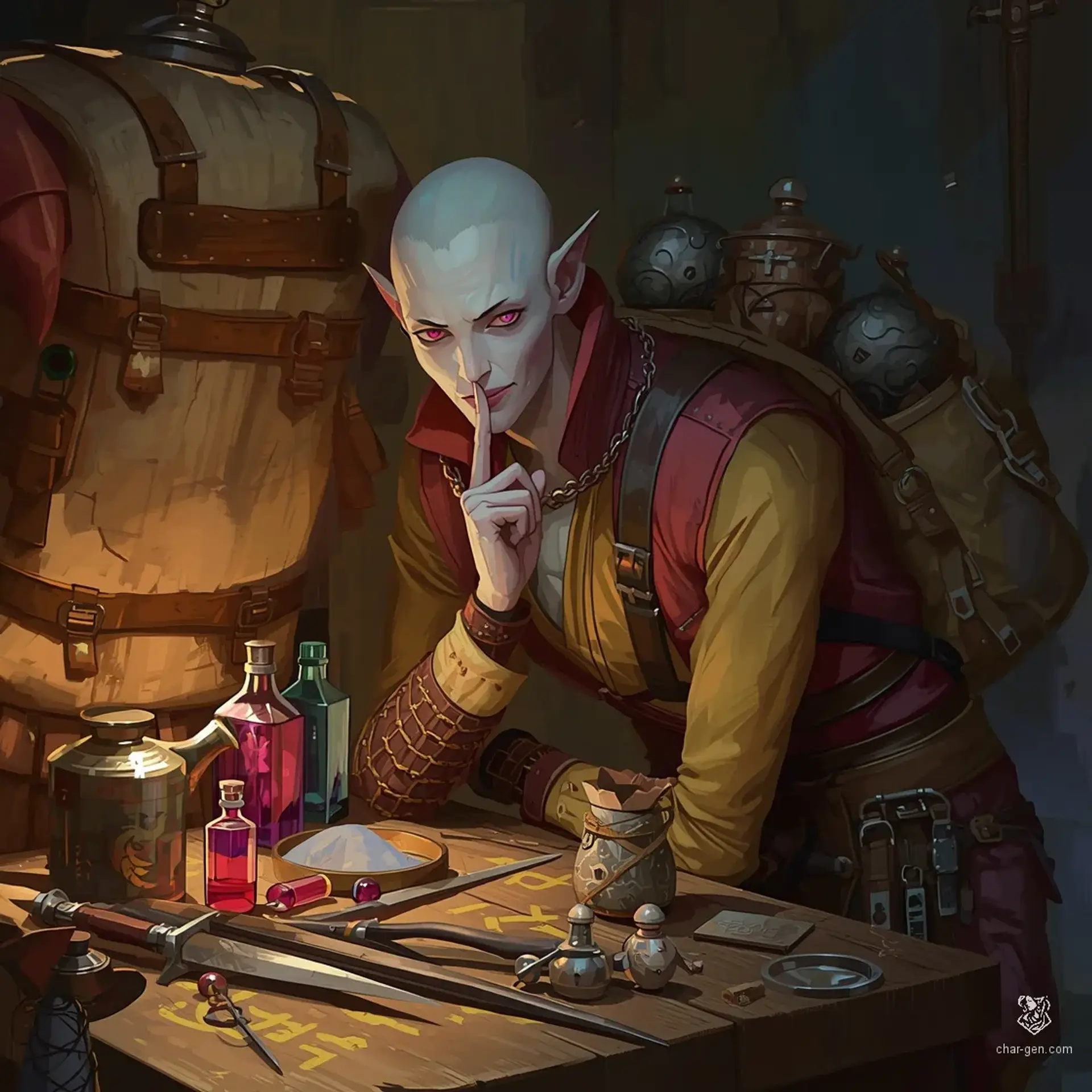 The Clattering Caravan - AI-generated fantasy Shop