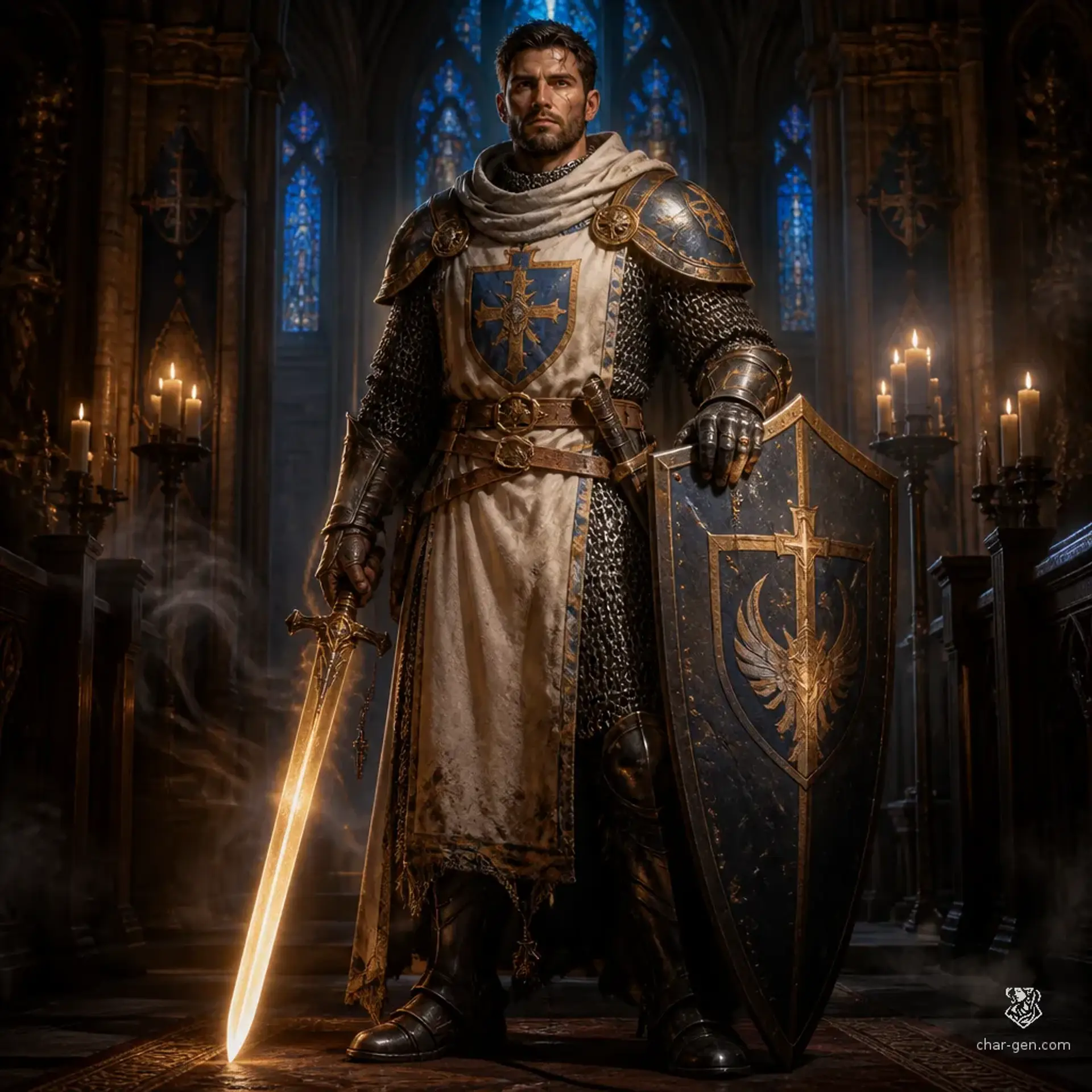 Kephas Eisenturm - AI-generated fantasy Character