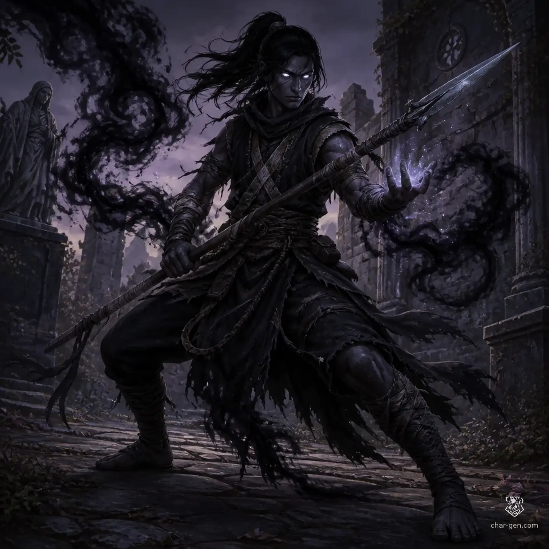 Valerius Kaelen - AI-generated fantasy Character