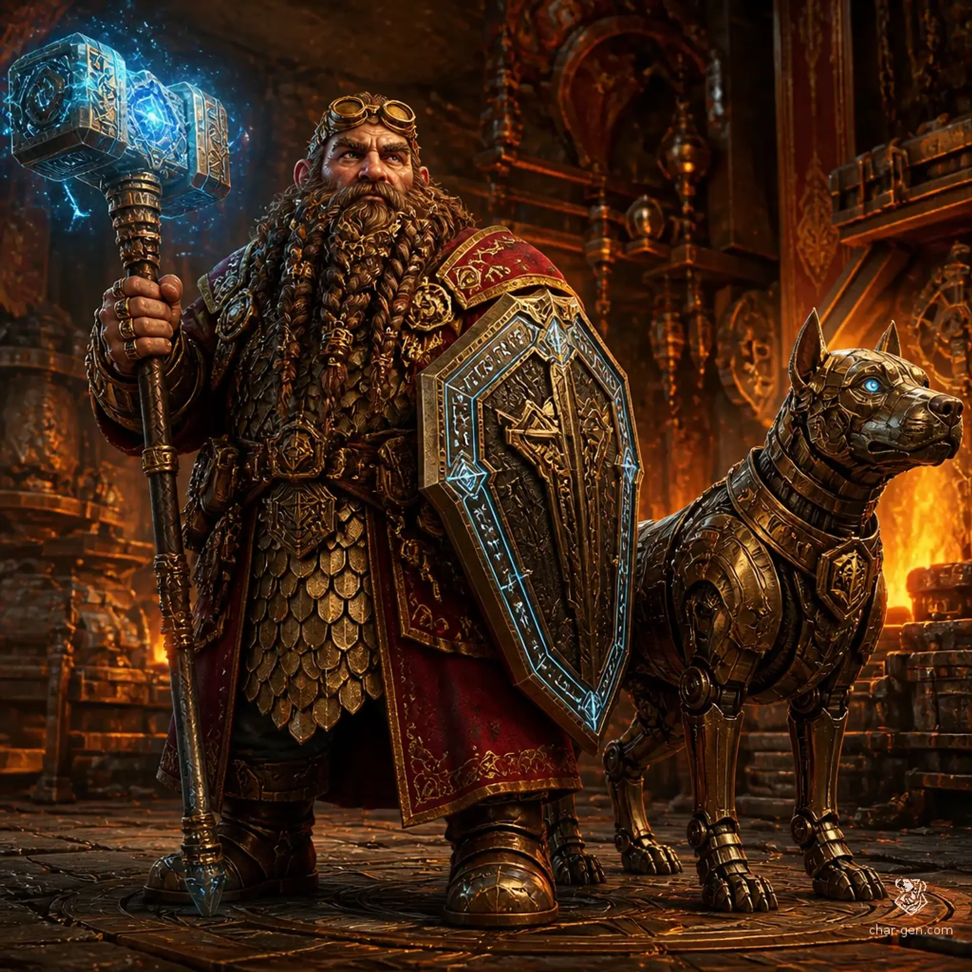 Sparky Flint - AI-generated fantasy Character