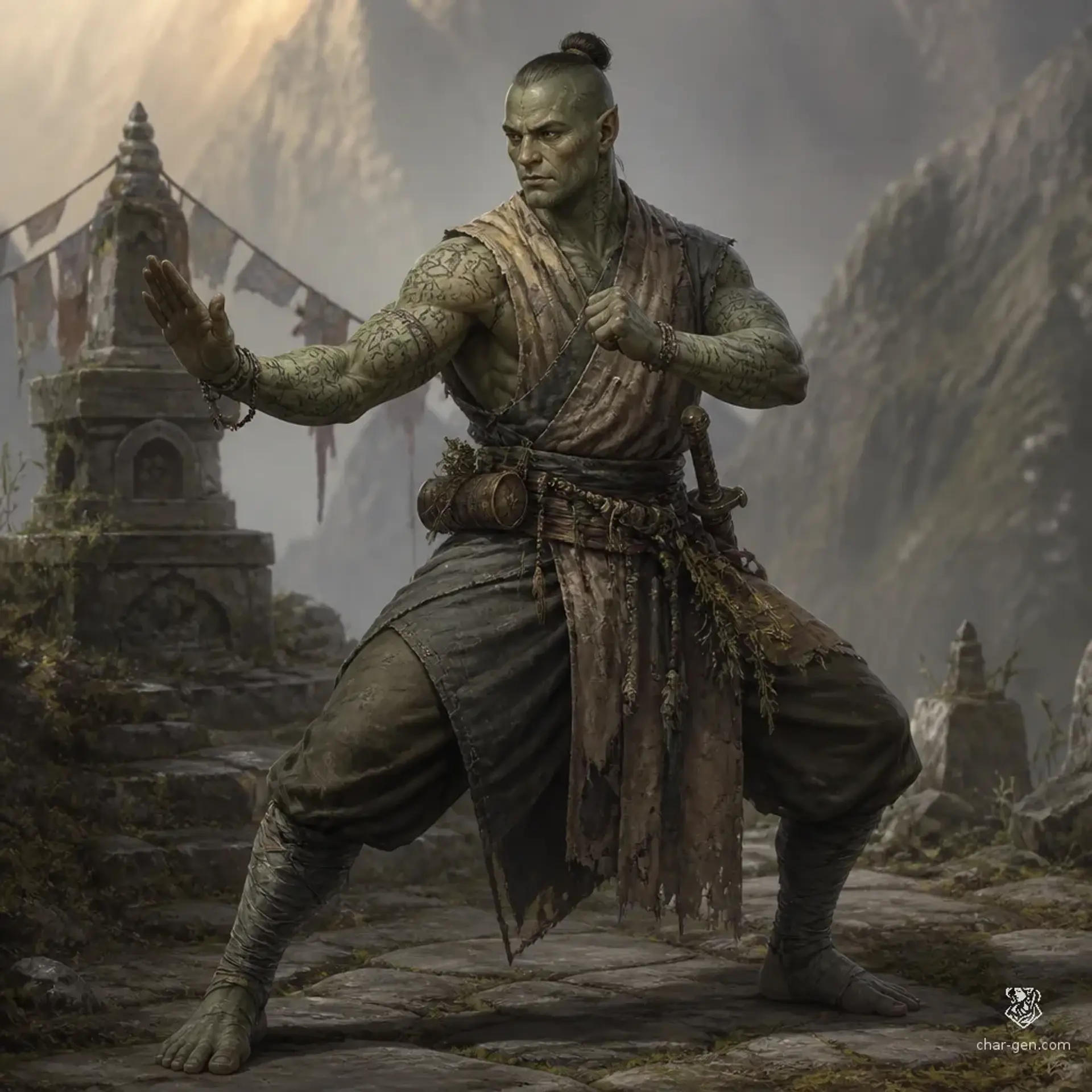 Brakka Stonebreath - AI-generated fantasy Character