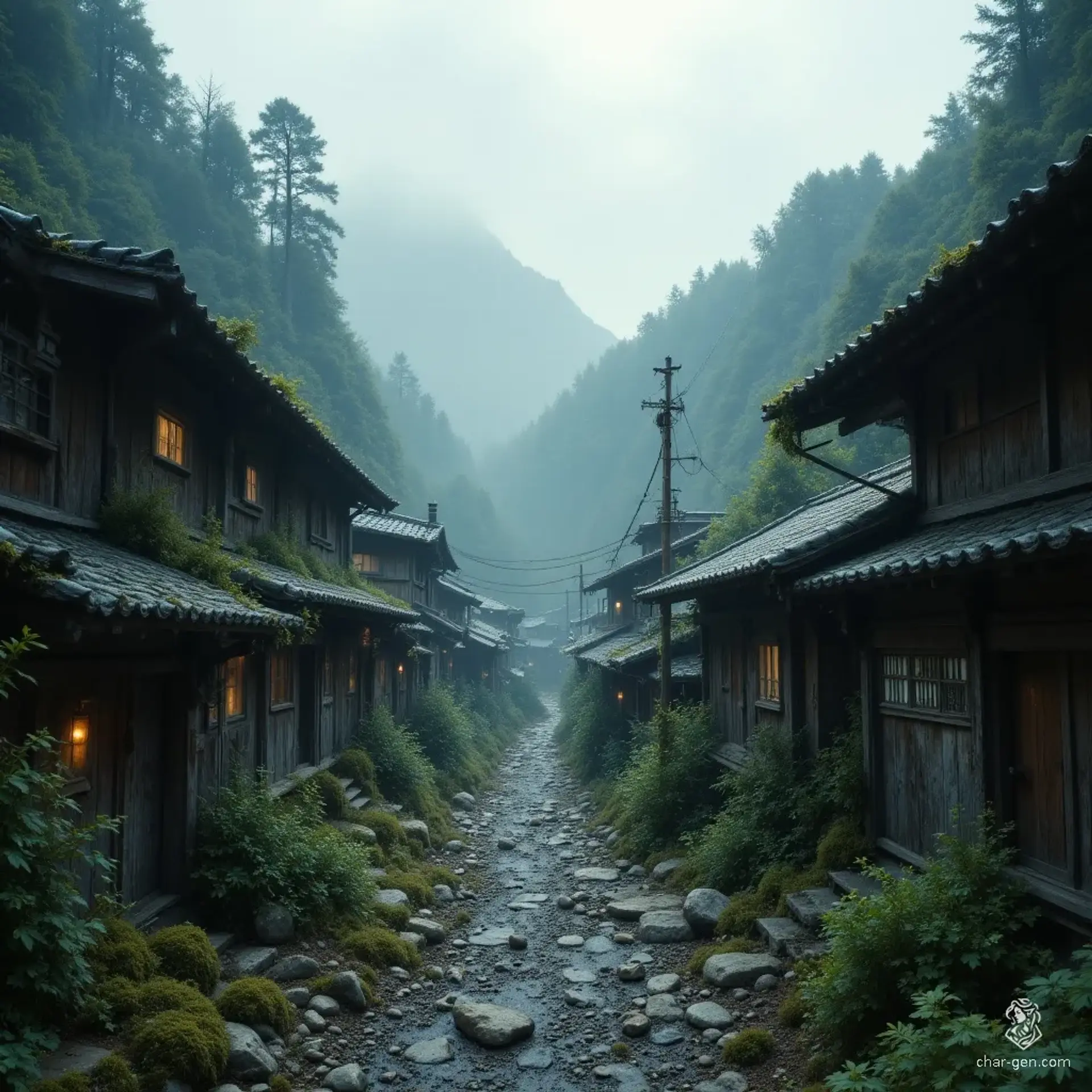Tsuchinoko - AI-generated fantasy Settlement