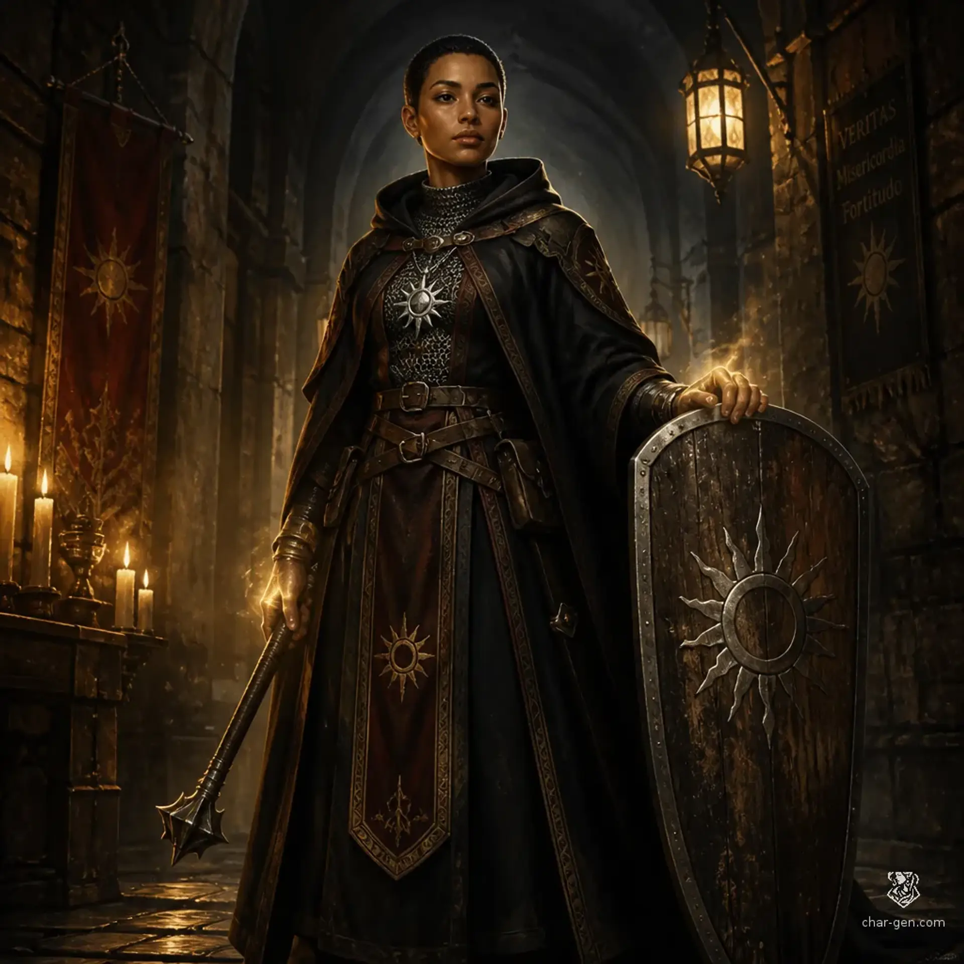 Saheshi Mzitho - AI-generated fantasy Character
