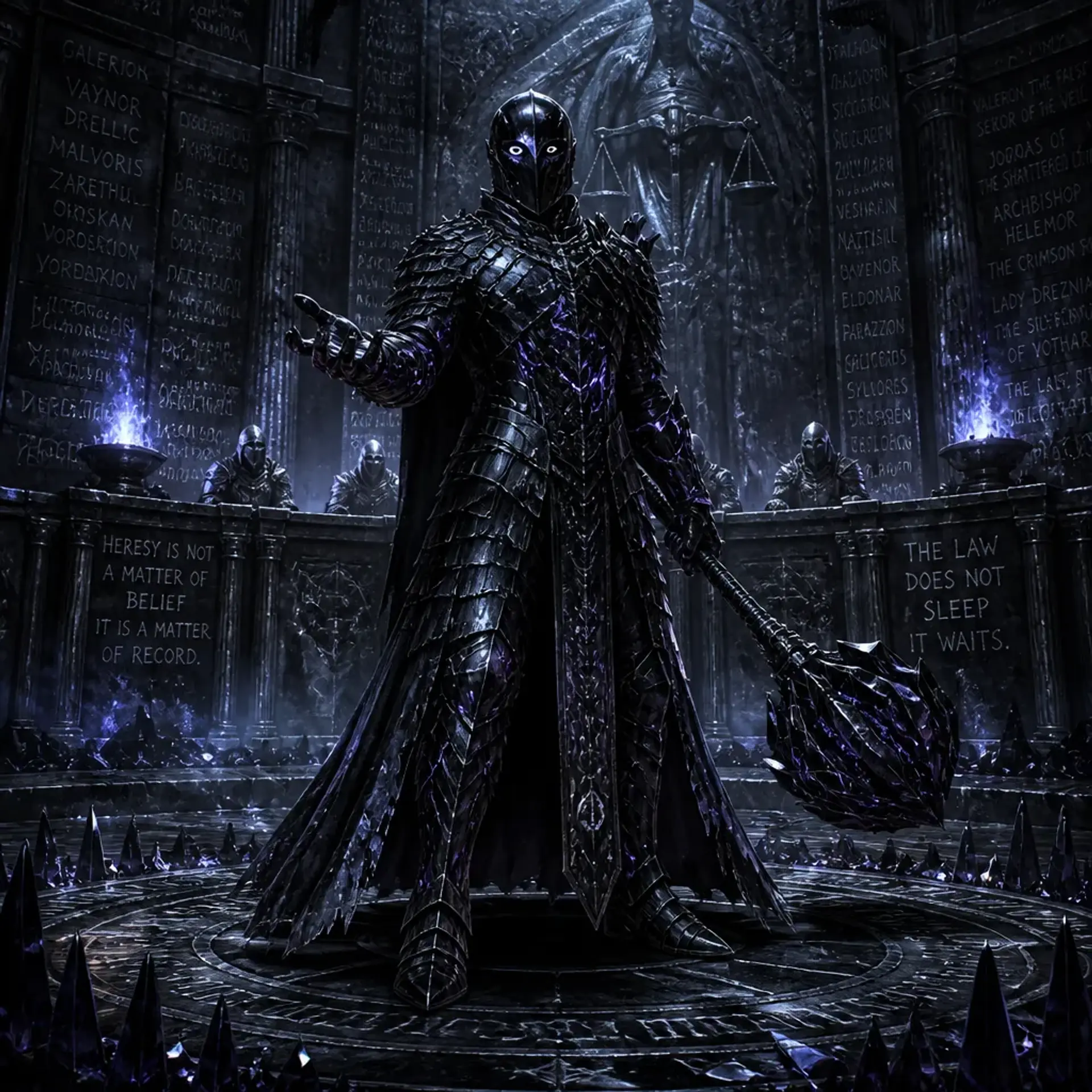 Obsidian Tribunal Inquisitor - AI-generated fantasy Monster