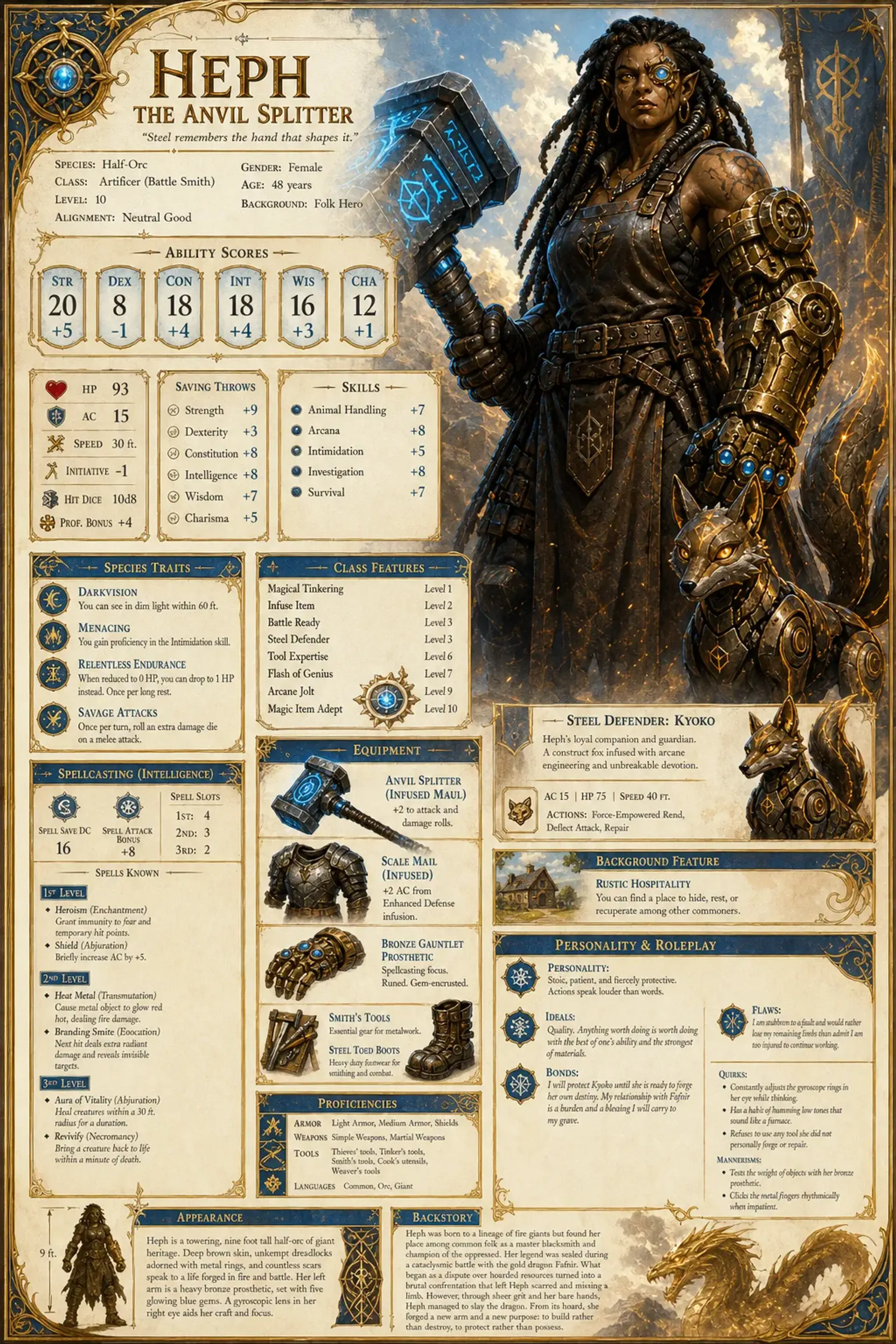 Character Sheet