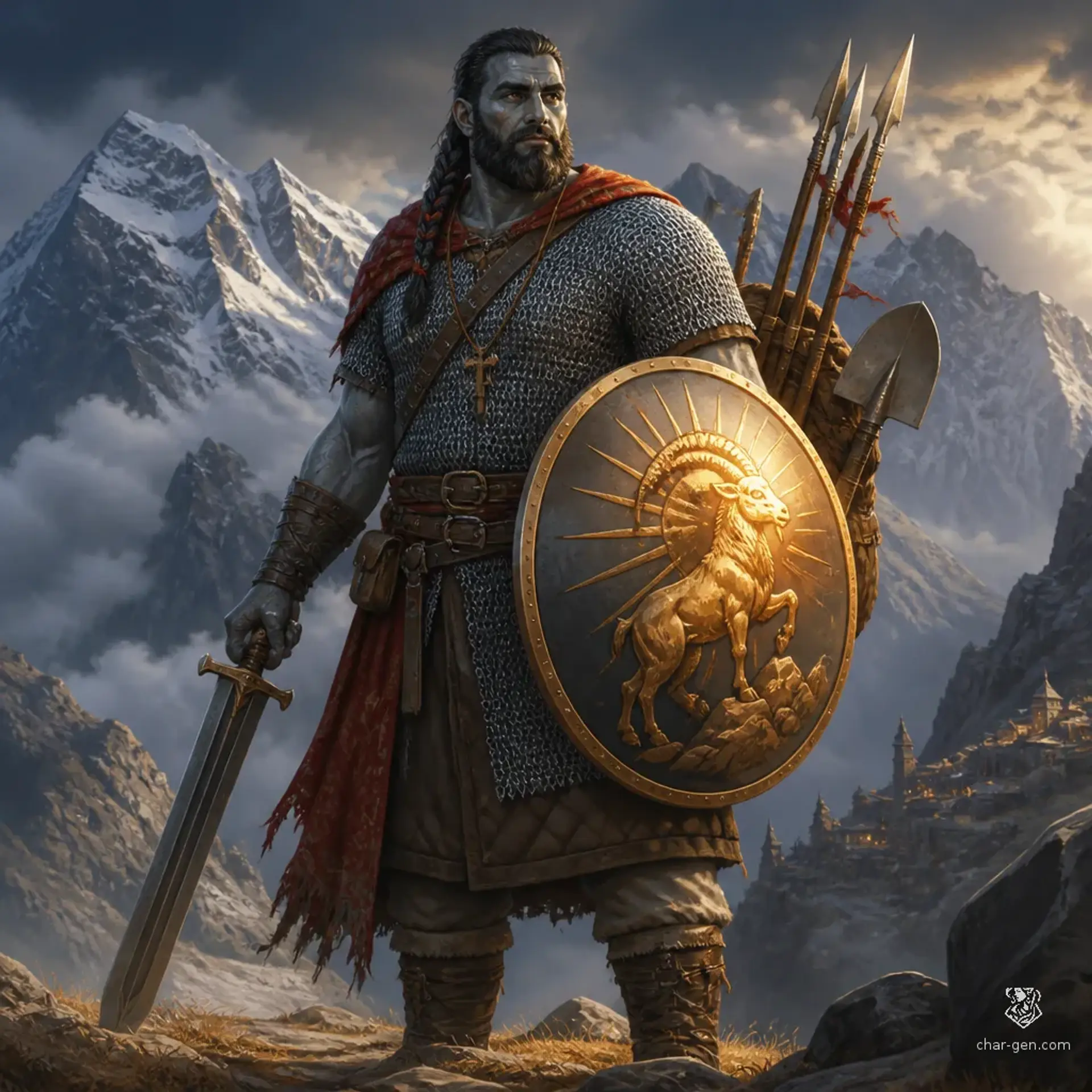 Nauran - AI-generated fantasy Character