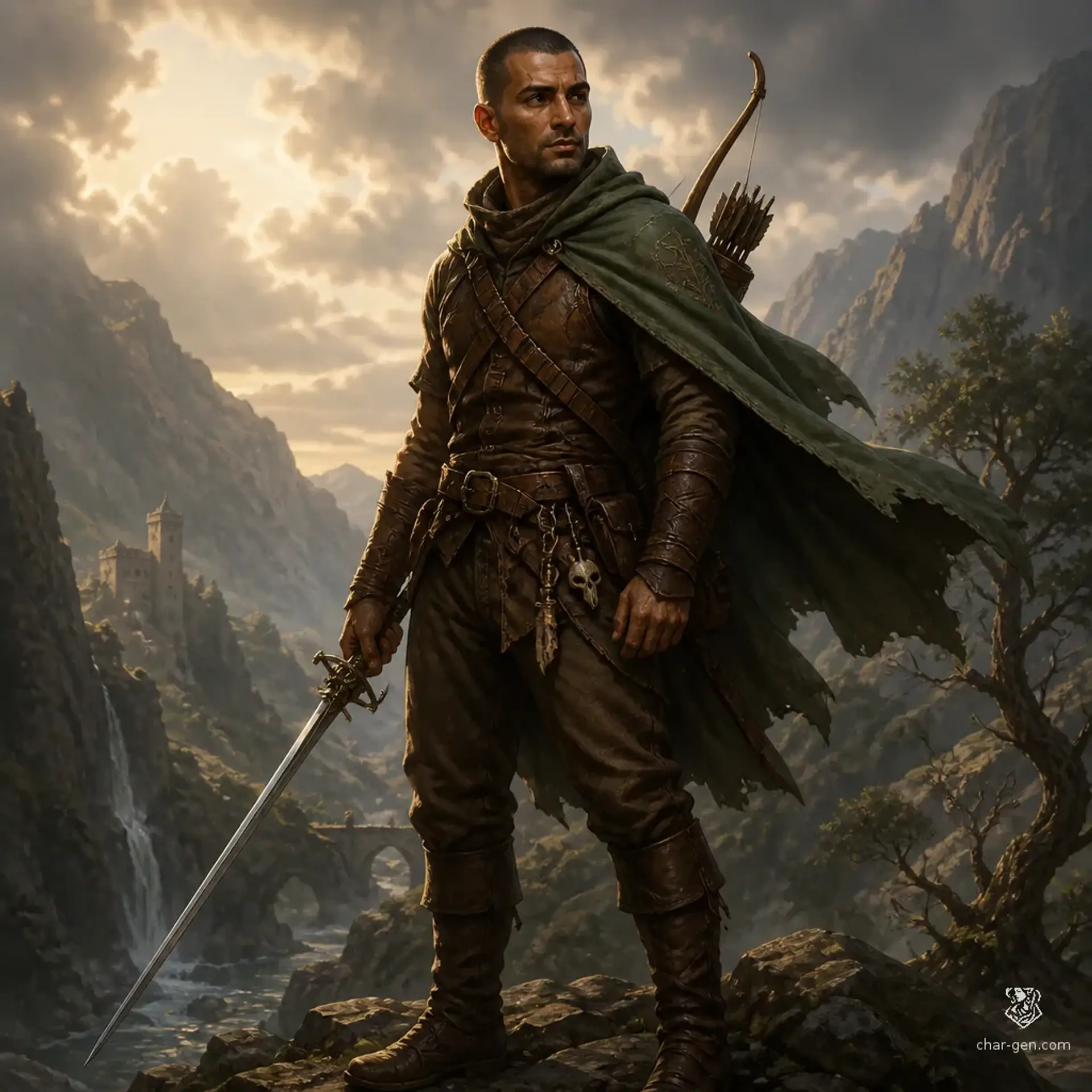 Bálint Kresz - AI-generated fantasy Character