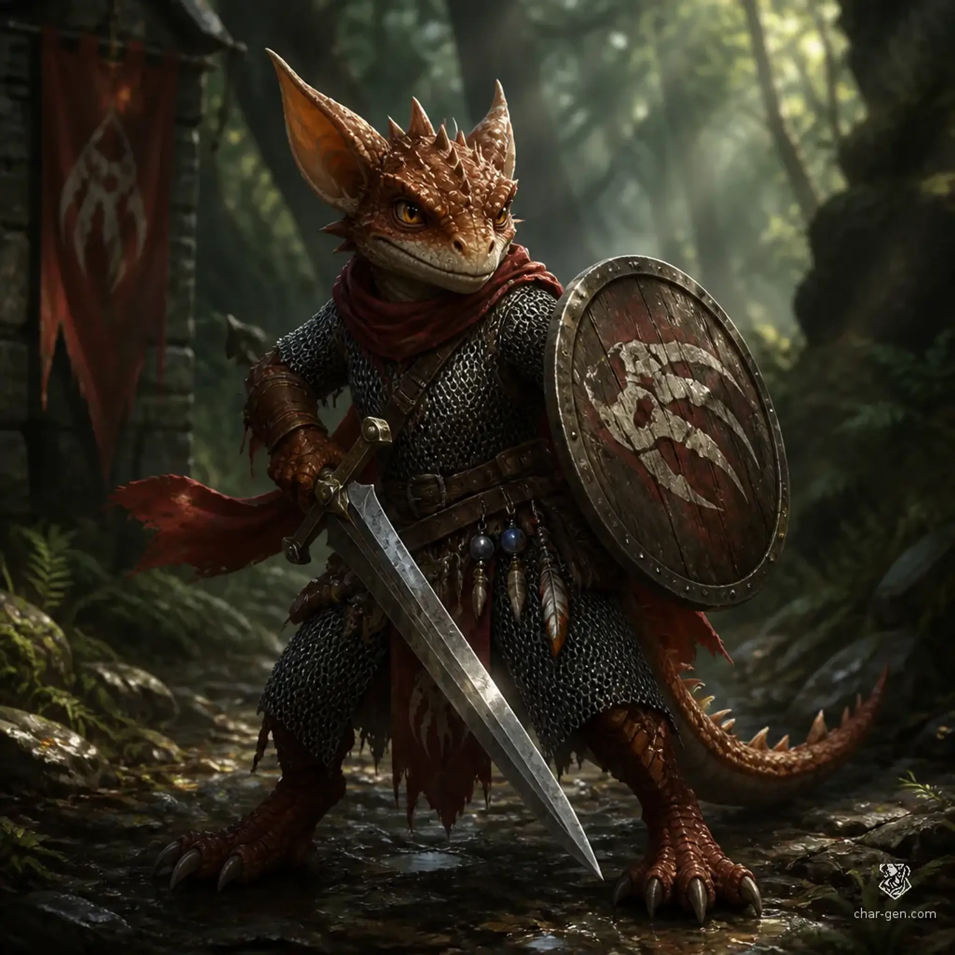 PAWTHOR - AI-generated fantasy Character