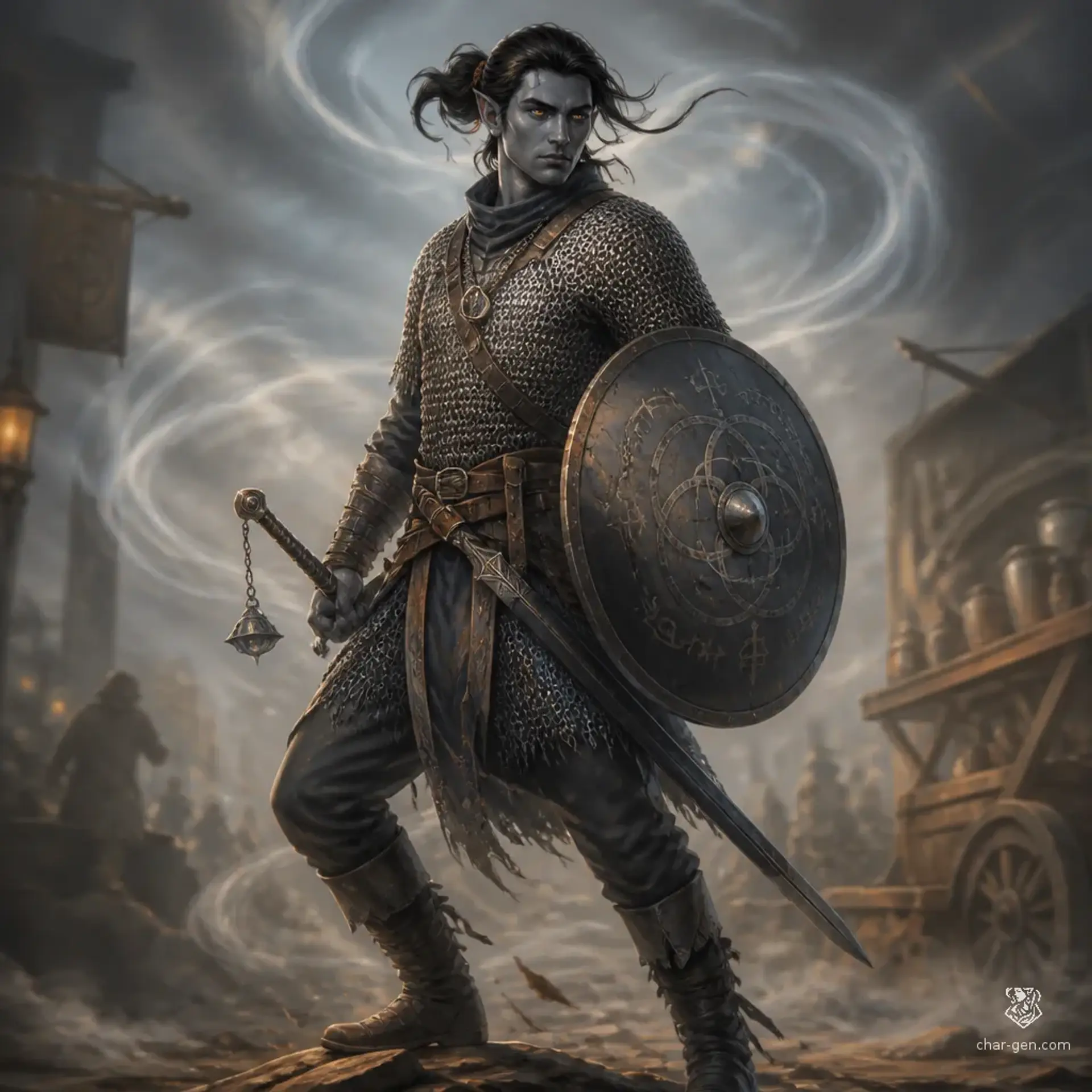 Kharzun - AI-generated fantasy Character