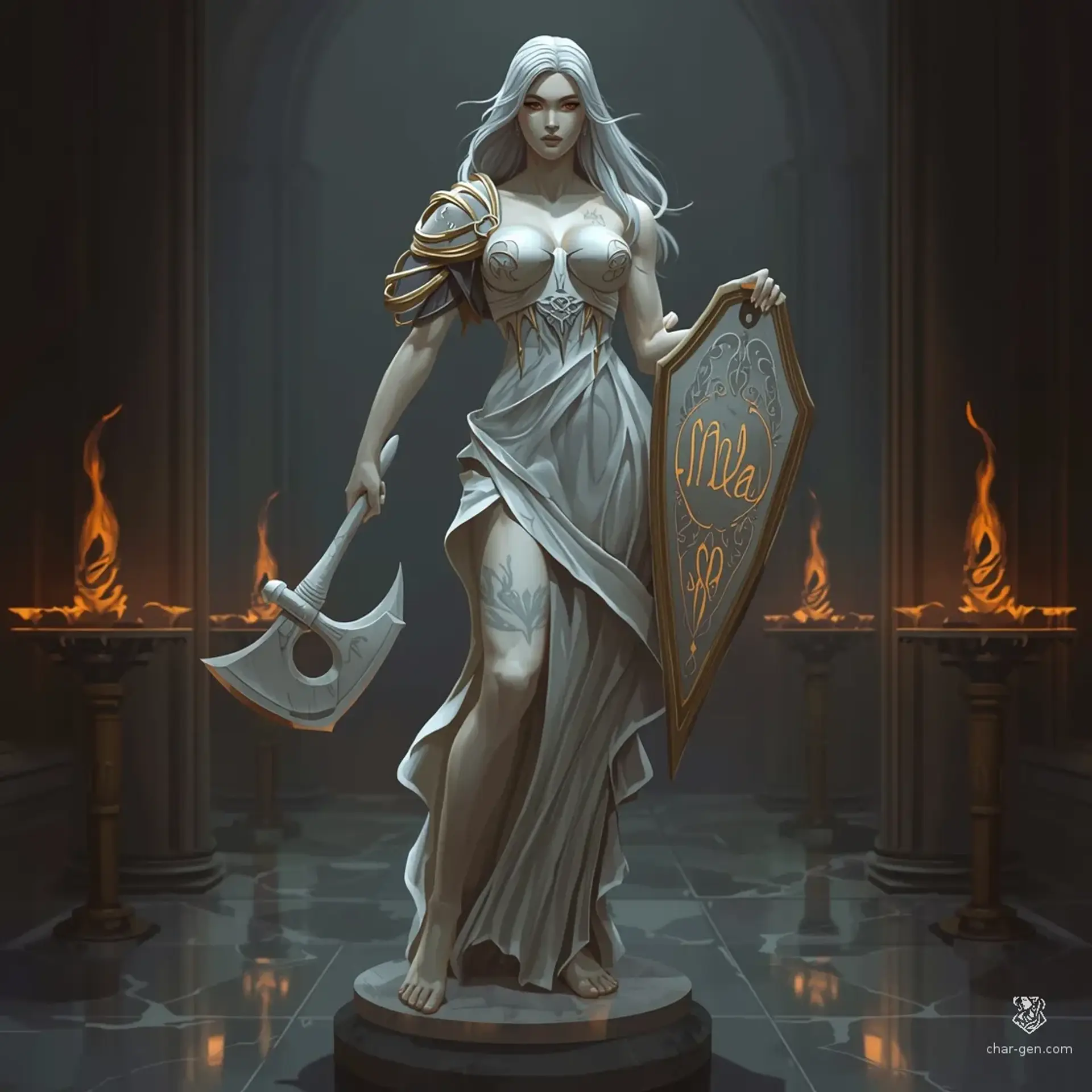 Alabaster Guardian Votary