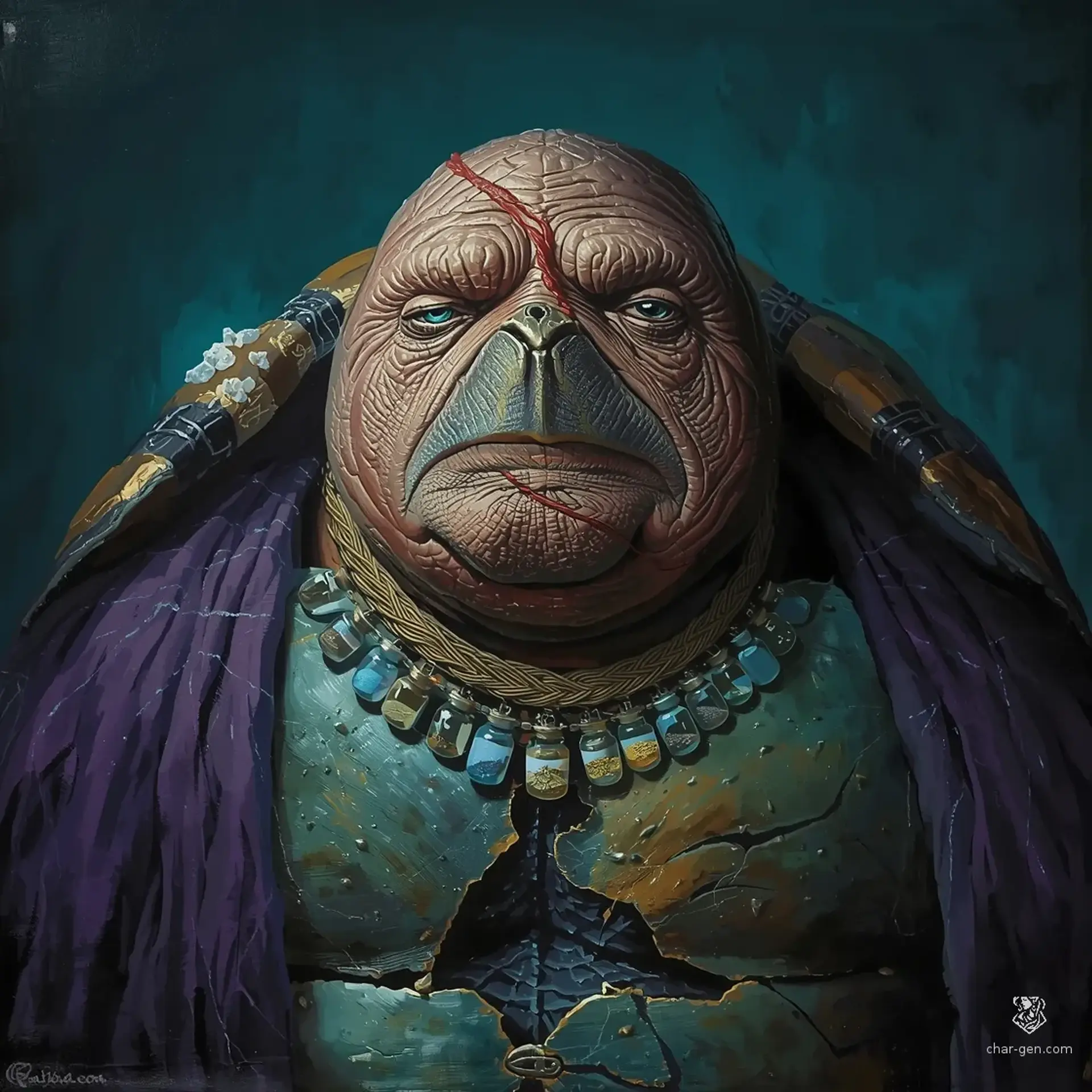 Korbal Old-Tide the Wise - AI-generated fantasy NPC