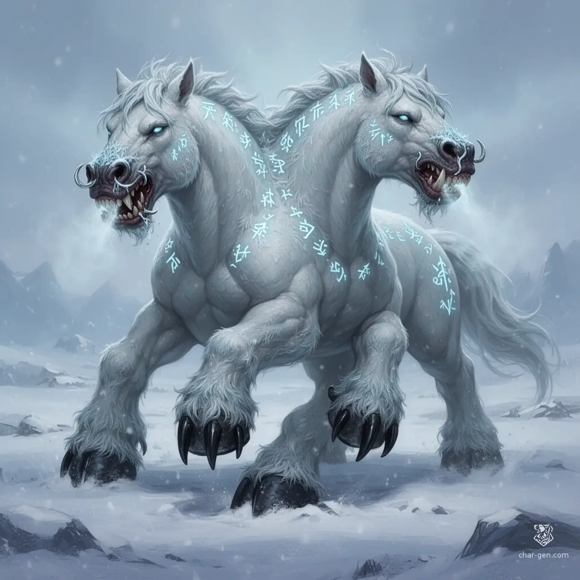 Frostclaw Charger - AI-generated fantasy Monster