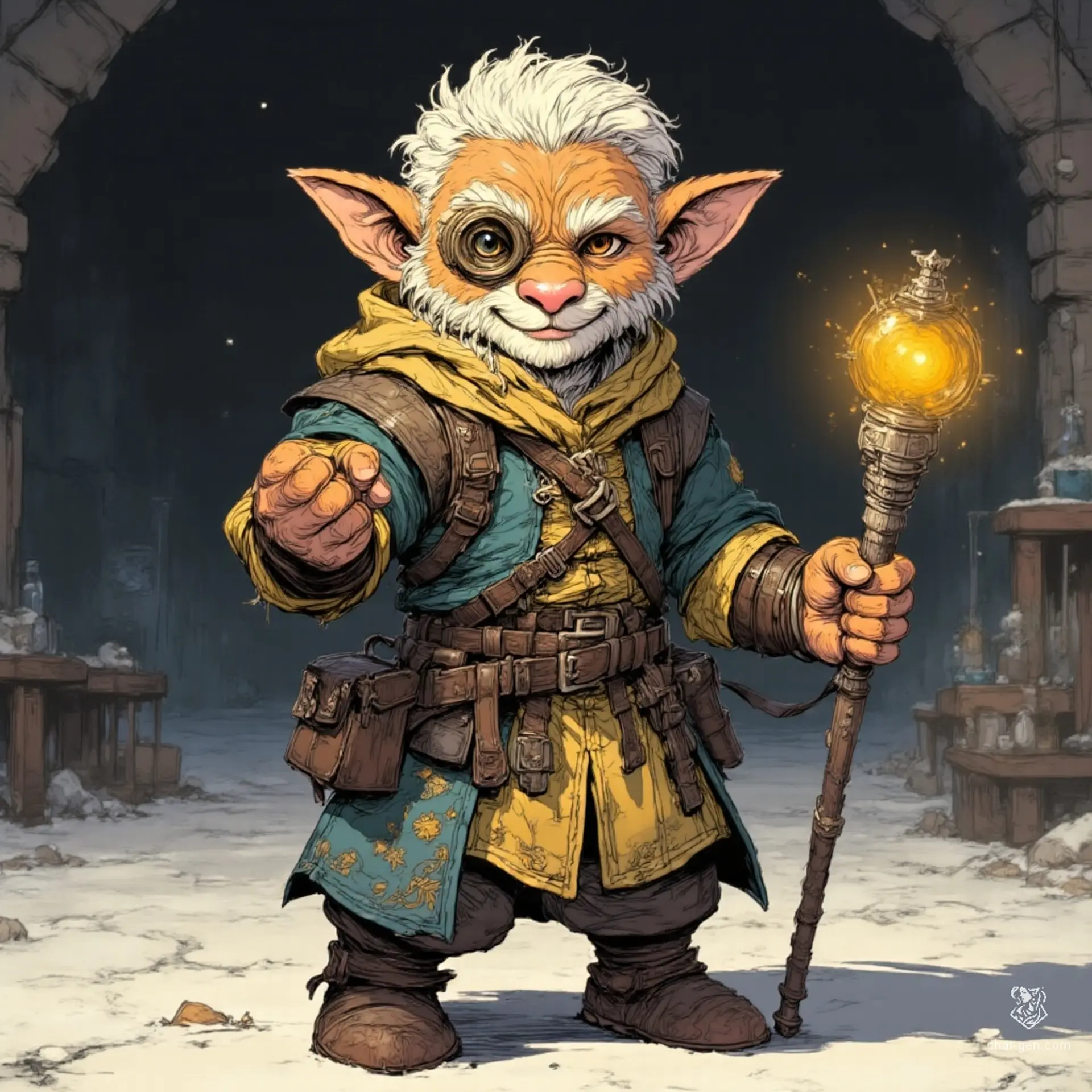 Berrin Sunthread - AI-generated fantasy NPC