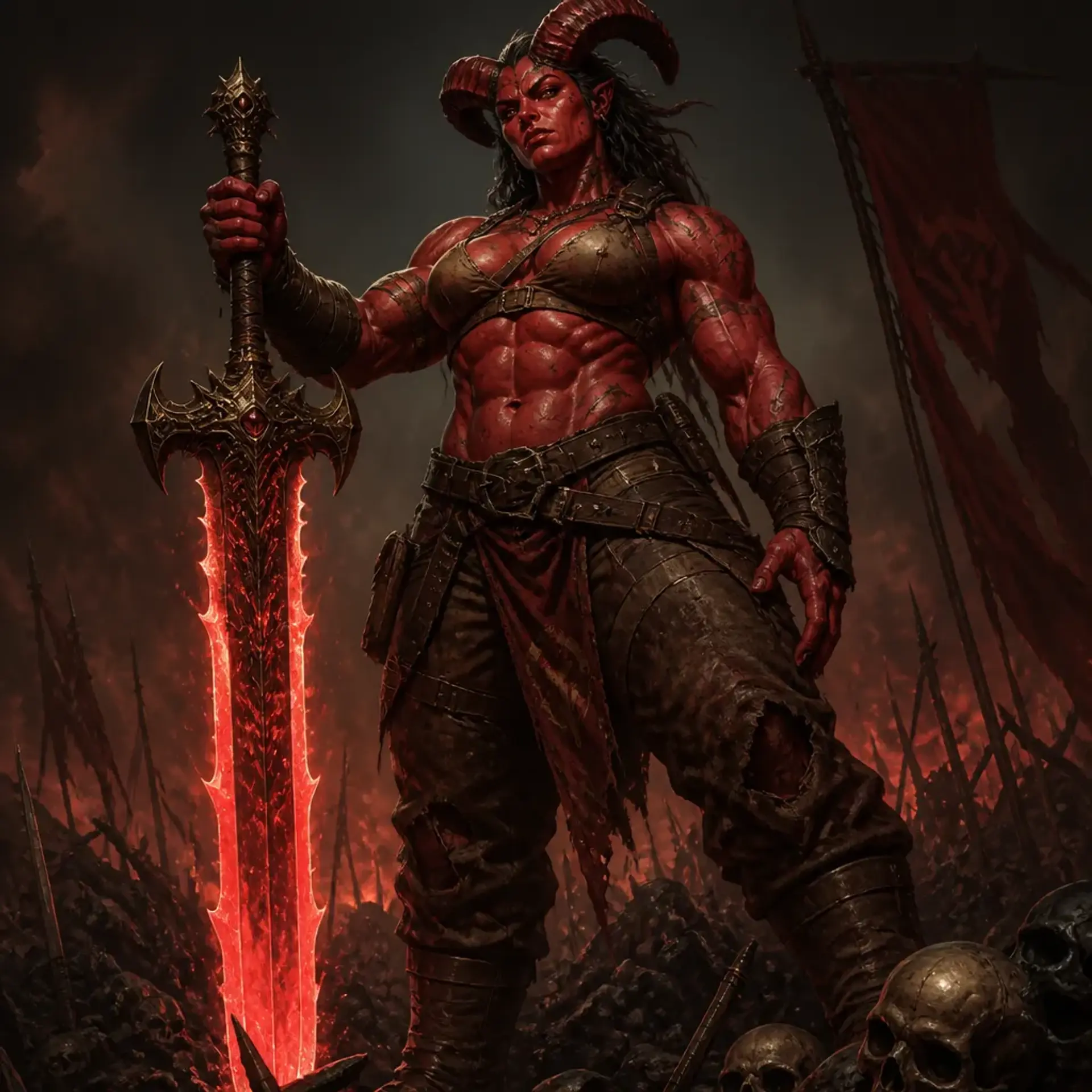Xara the Sever - AI-generated fantasy Character
