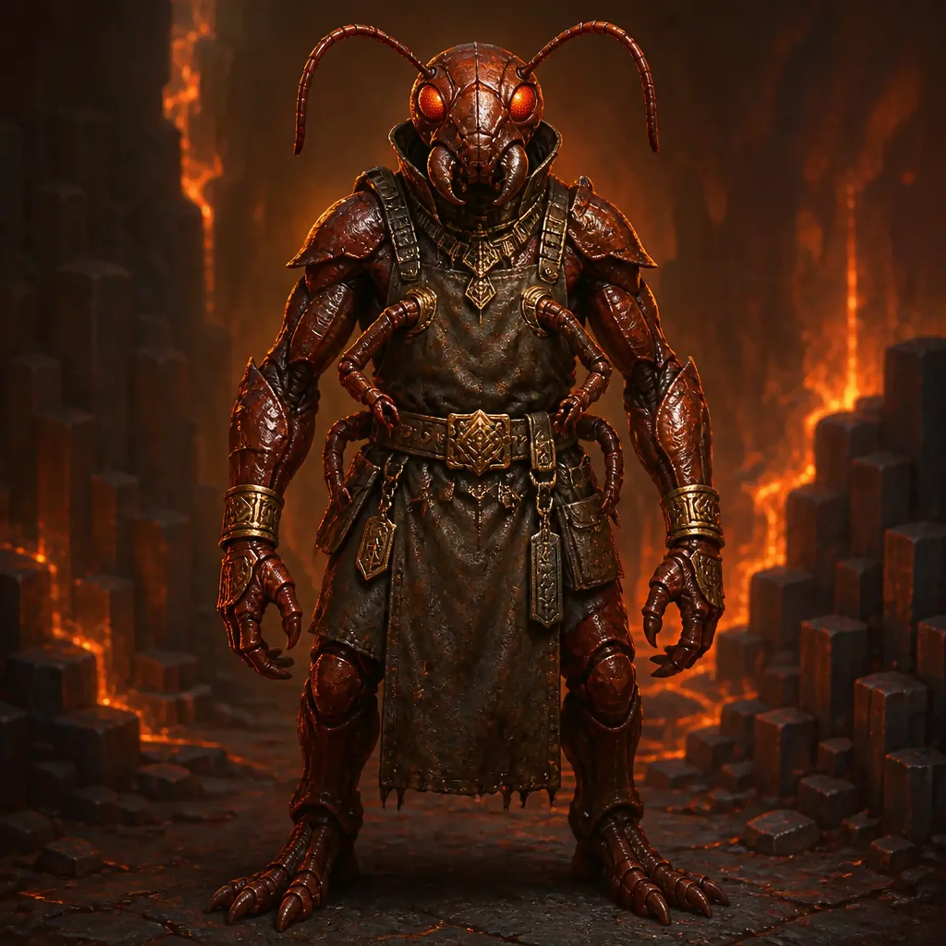 Pyrodonen - AI-generated fantasy Species