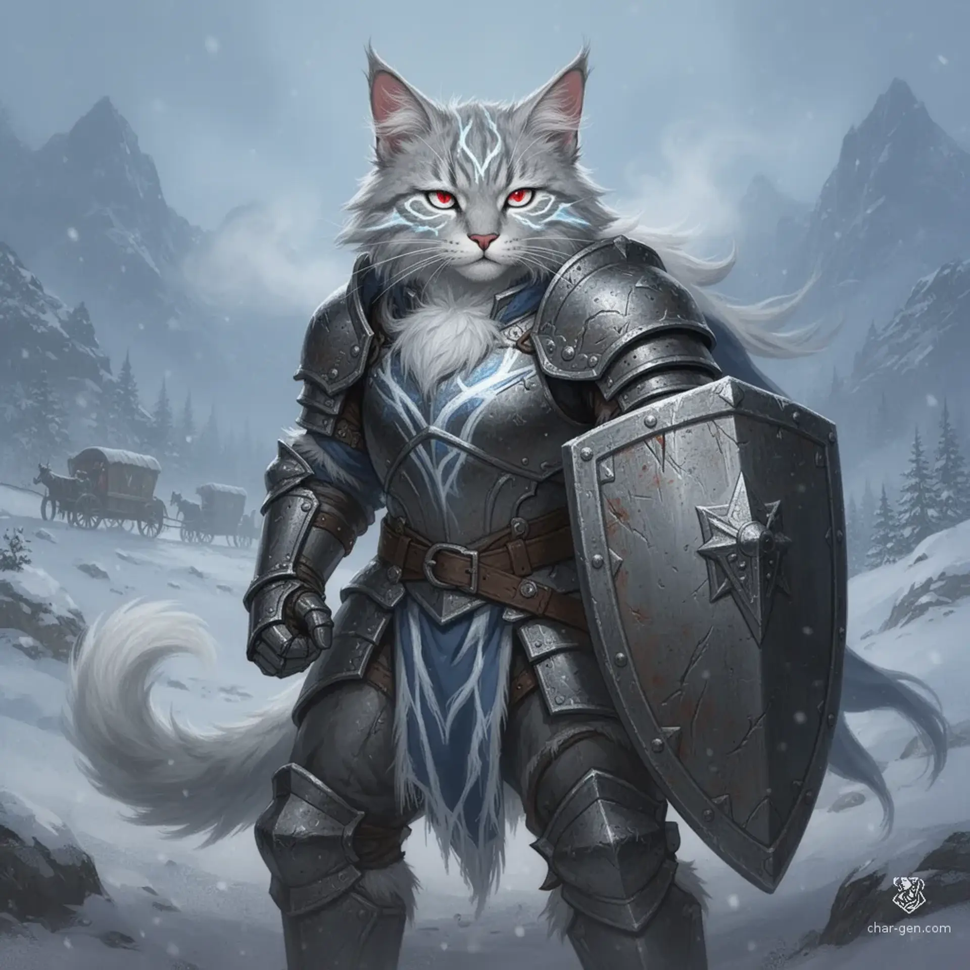 Kaelithra Frost-fur - AI-generated fantasy NPC