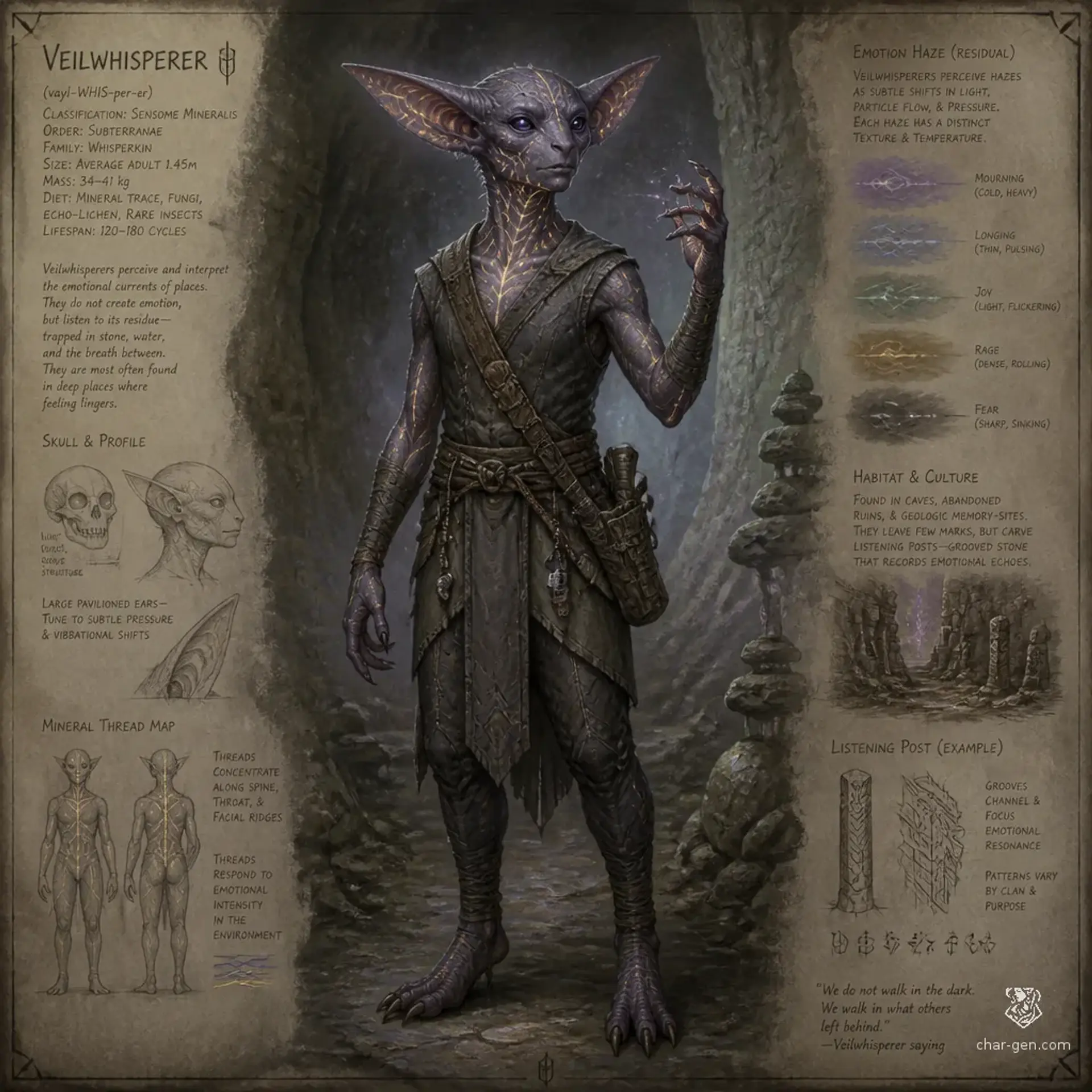 Veilwhisperer - AI-generated fantasy Species