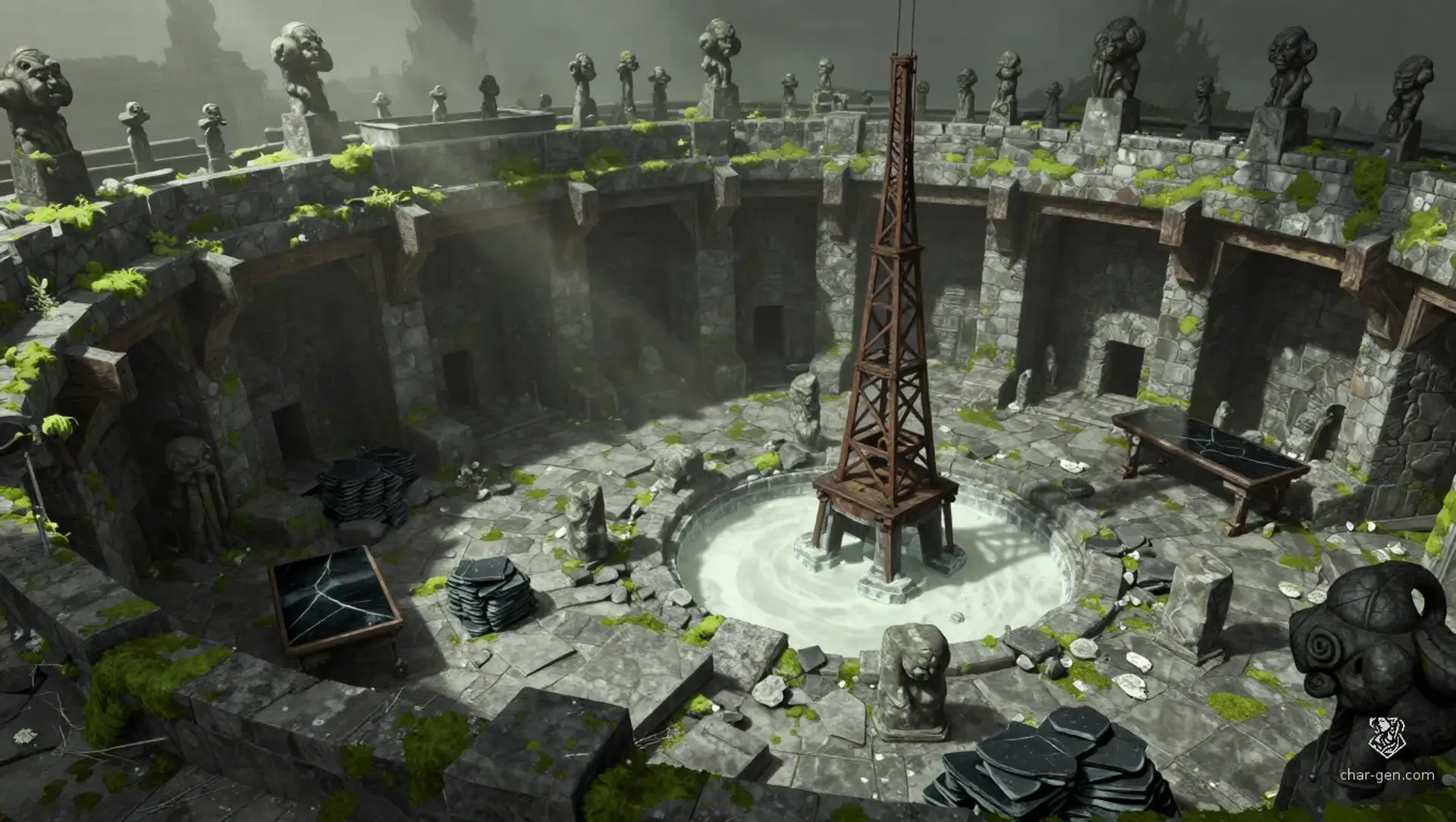 Blackrock Masonry - AI-generated fantasy Building