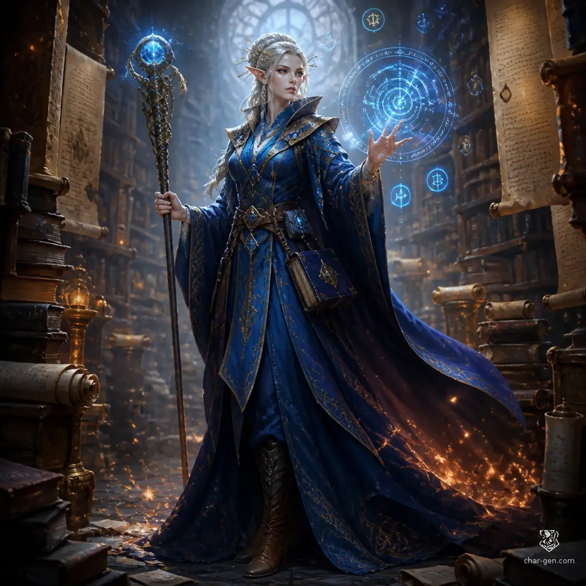 Lethariel Voss - AI-generated fantasy Character