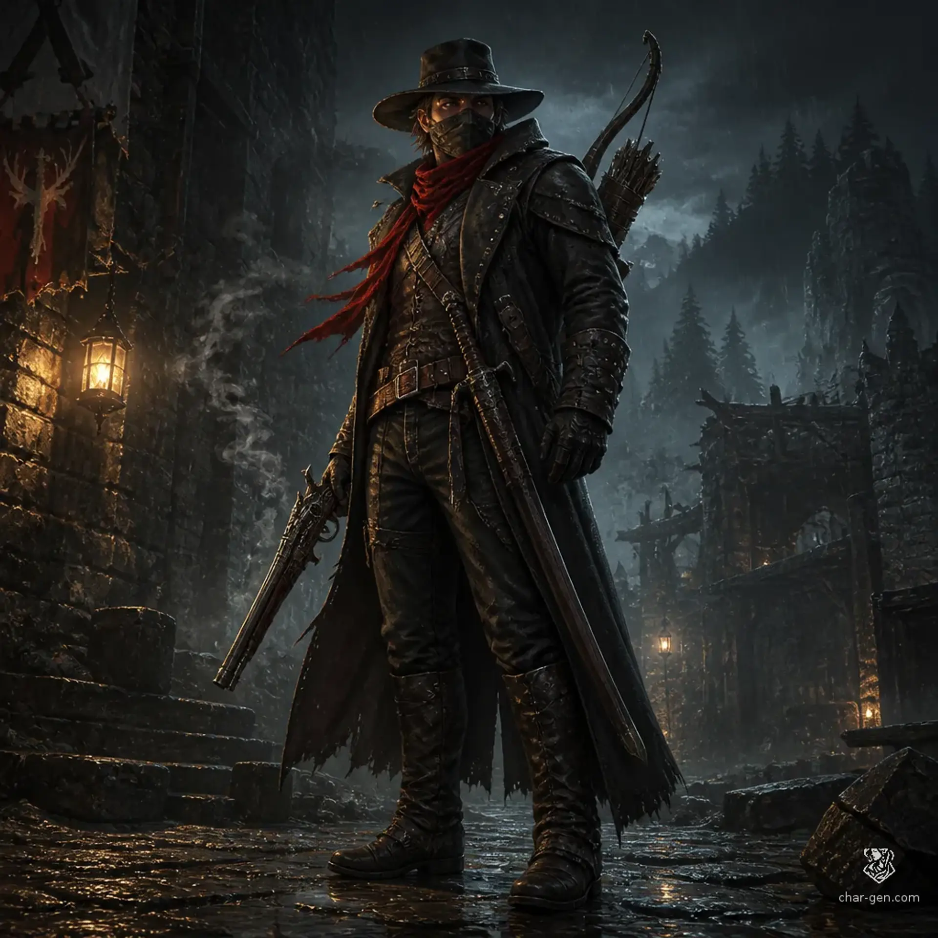 Dimo Karras - AI-generated fantasy Character