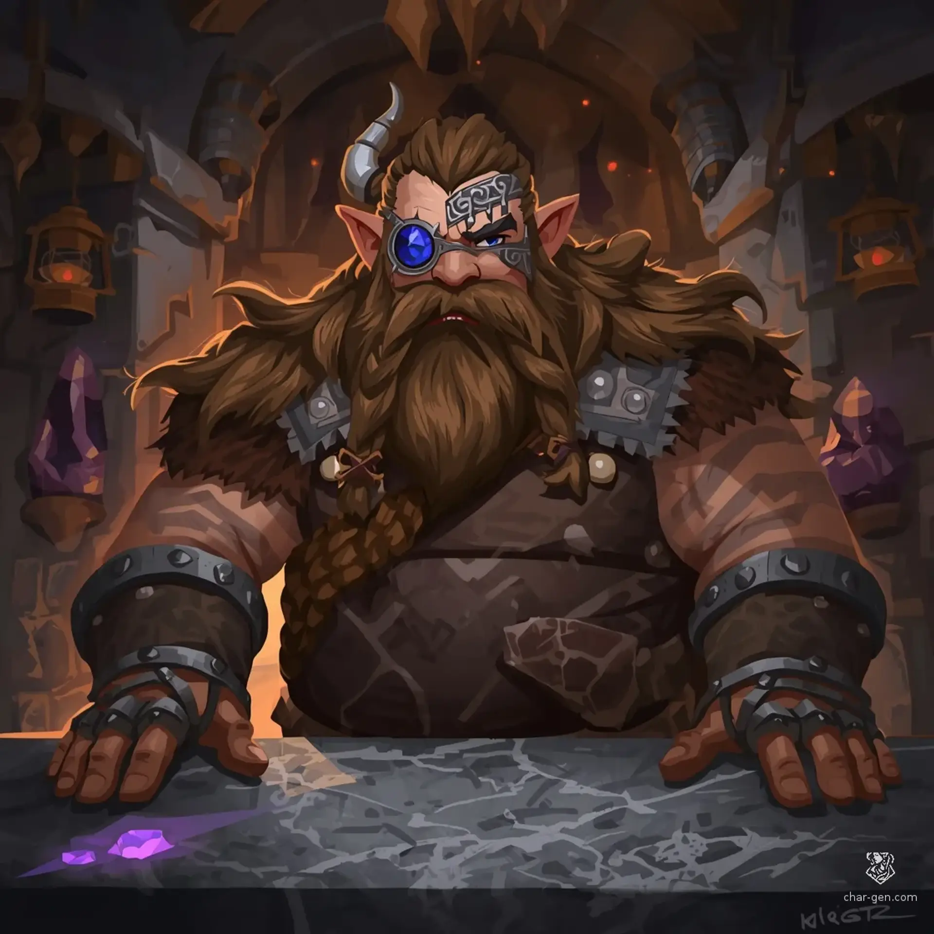 The Crystal Anvil - AI-generated fantasy Tavern