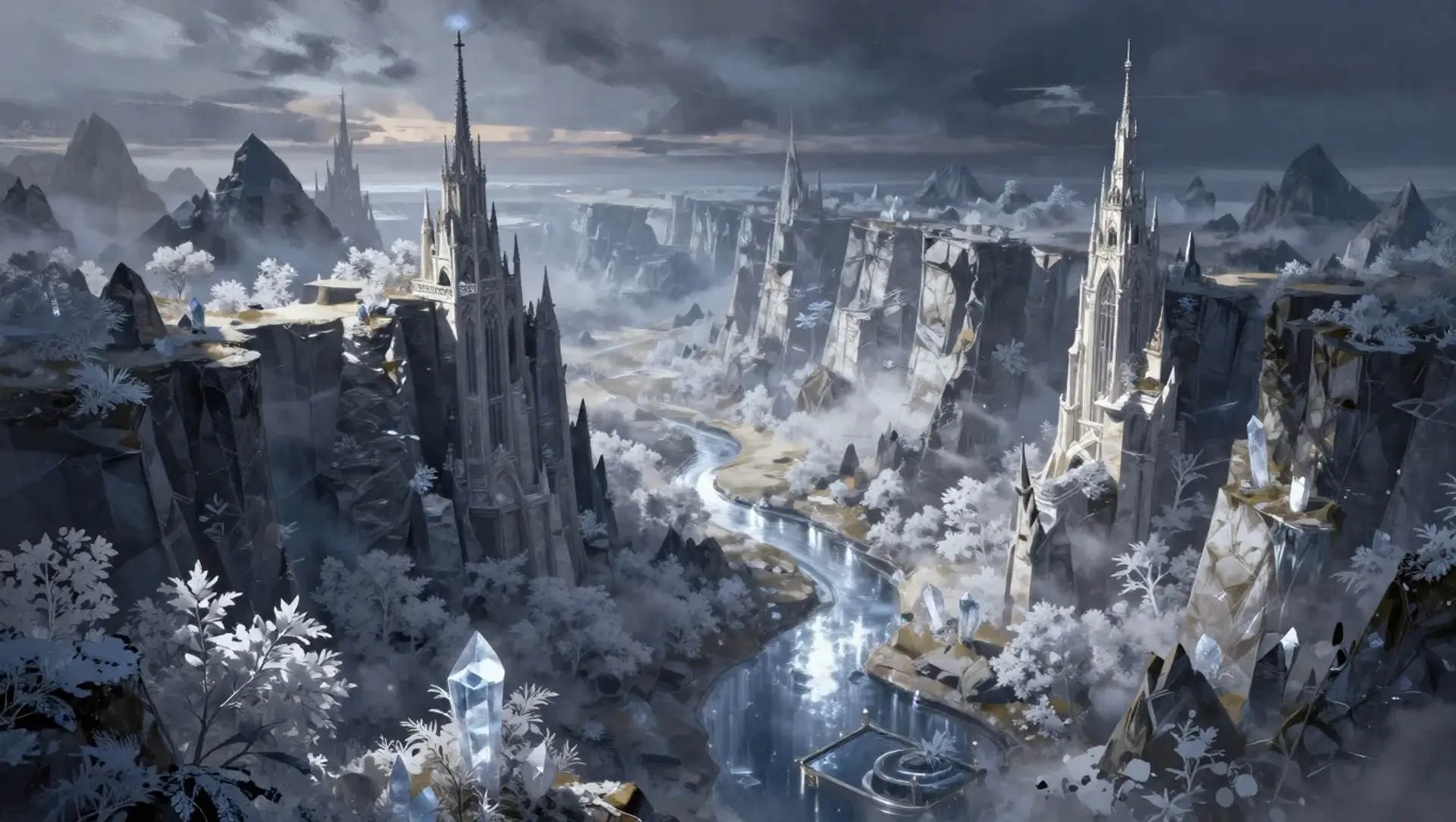 The Argentum Veil - AI-generated fantasy Region