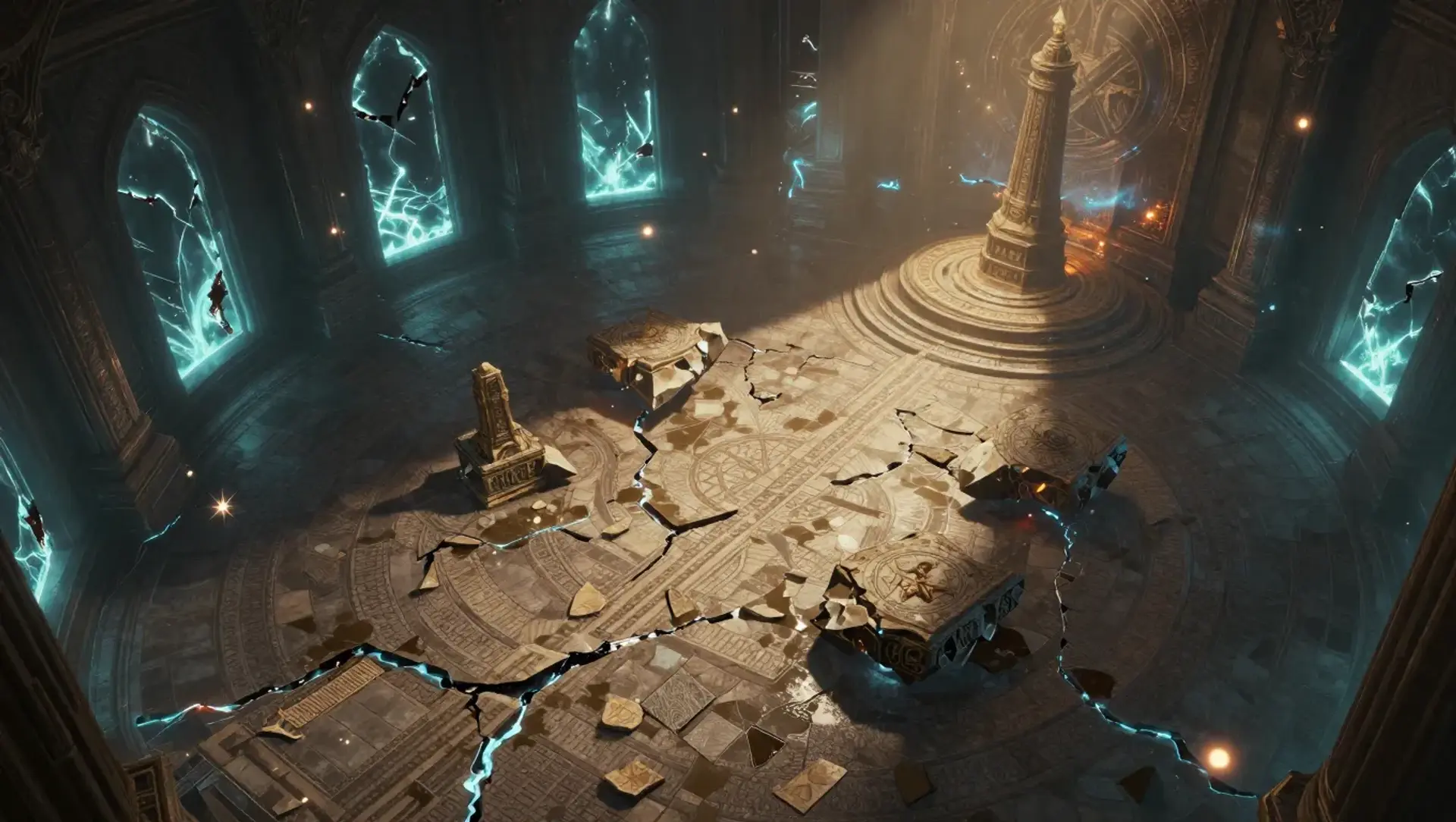 Seize the Final Pedestal - AI-generated fantasy Encounter