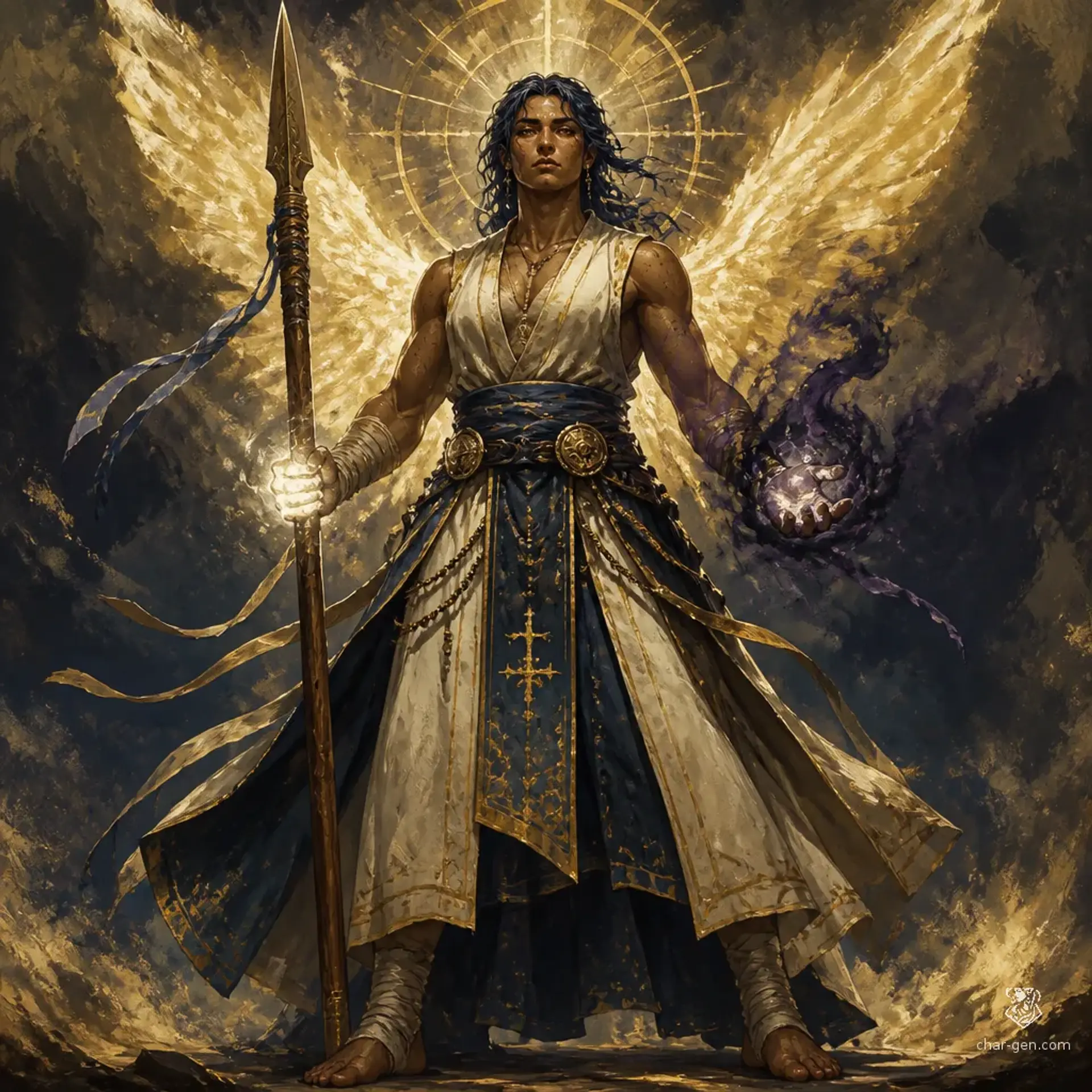 Sol - AI-generated fantasy Character
