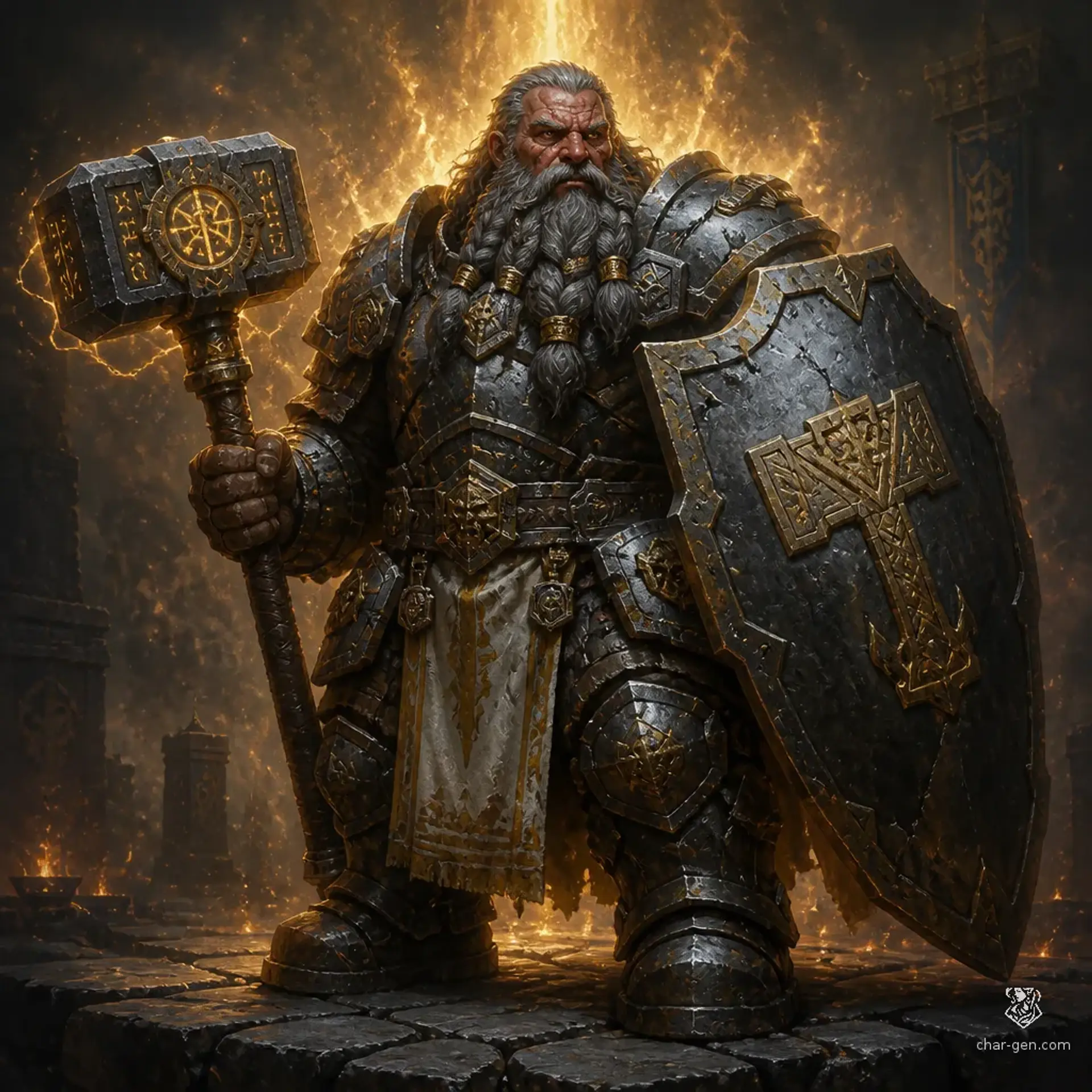 Orsik Brawnhammer - AI-generated fantasy Character