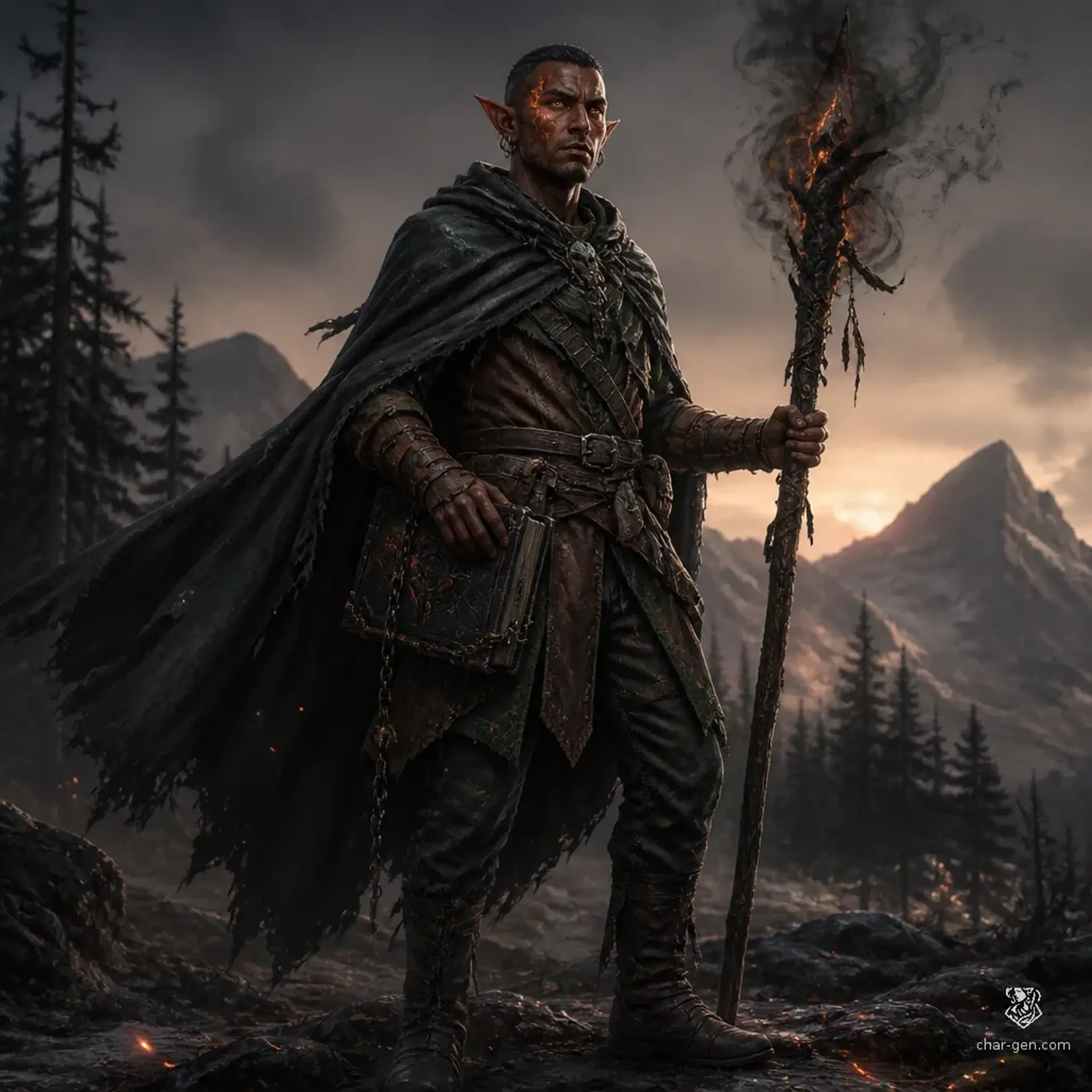 Tavik ap Rhun - AI-generated fantasy Character