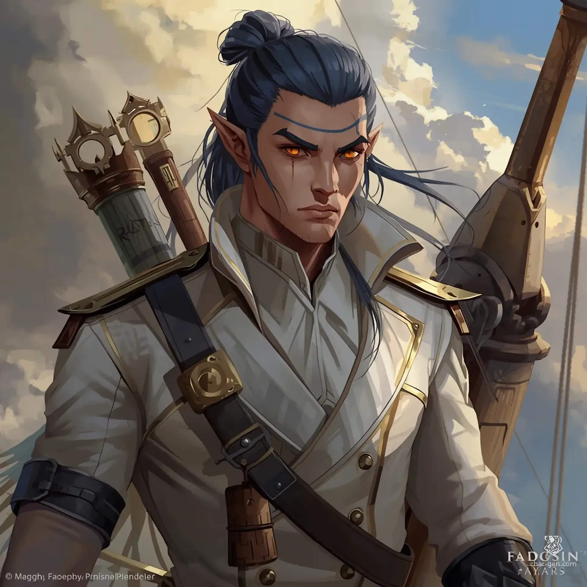 Vaelen Ethariel - AI-generated fantasy NPC