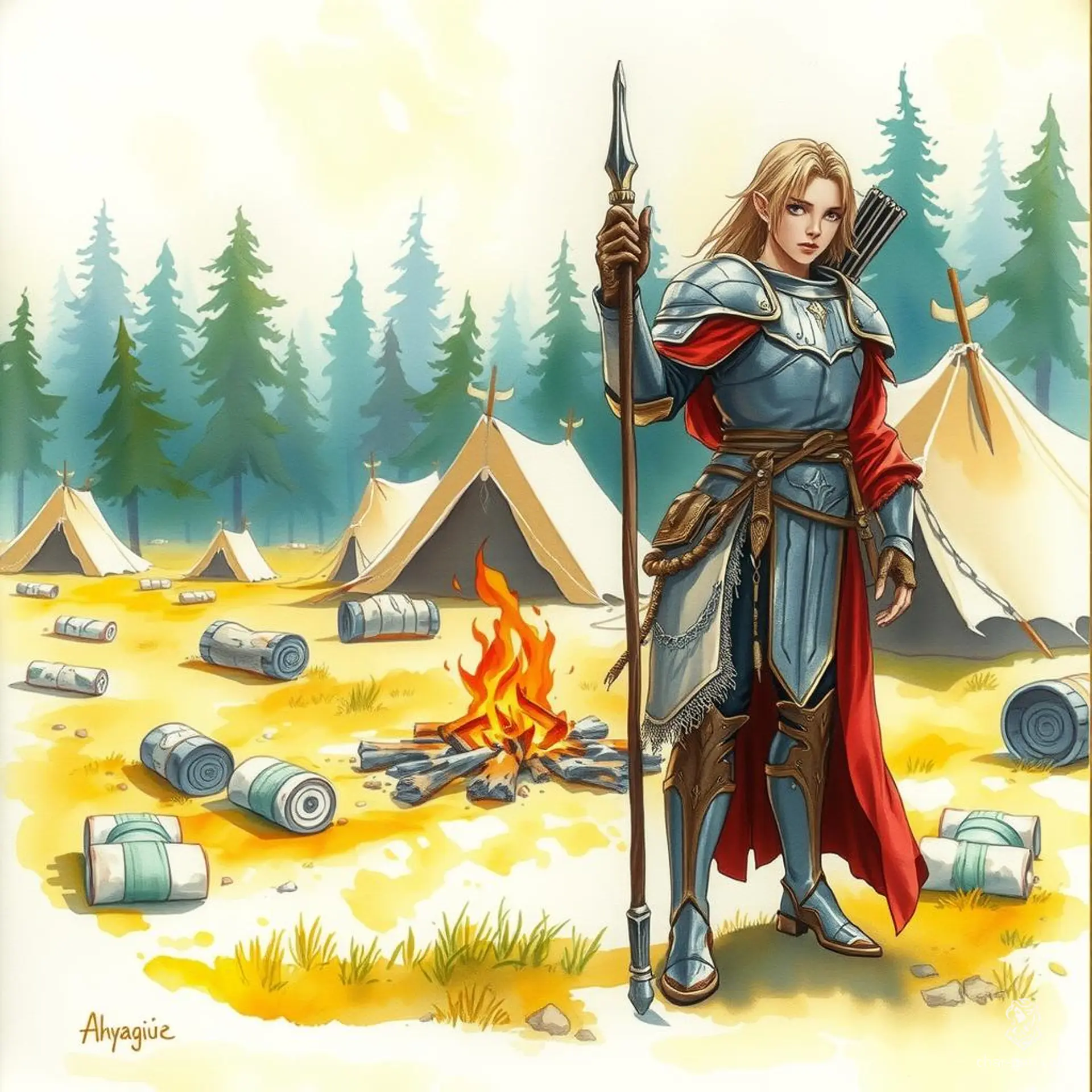 Ashur (Ilyana), a 17-year-old human wizard, stands at 5'11'' with white skin and brown eyes. Donning finely-woven chainmail and wielding a quarterstaff, Ashur is extremely intelligent and wise. Equipped with a magical tome, he casts spells like wall of force and wish, and is deeply devoted to defending his friend Kick.