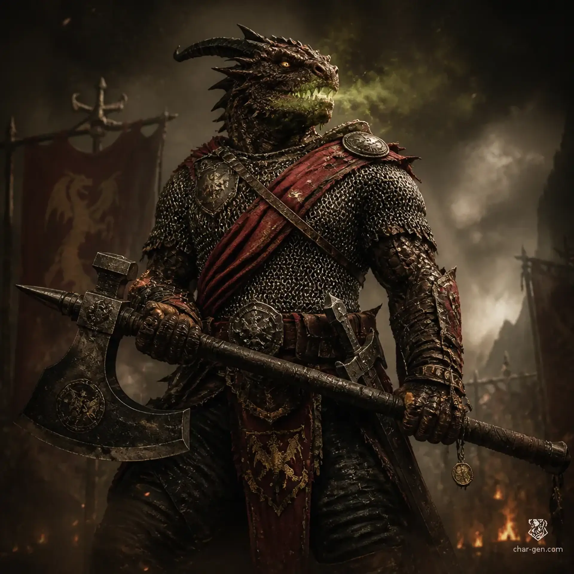 Karghet Vardak - AI-generated fantasy Character