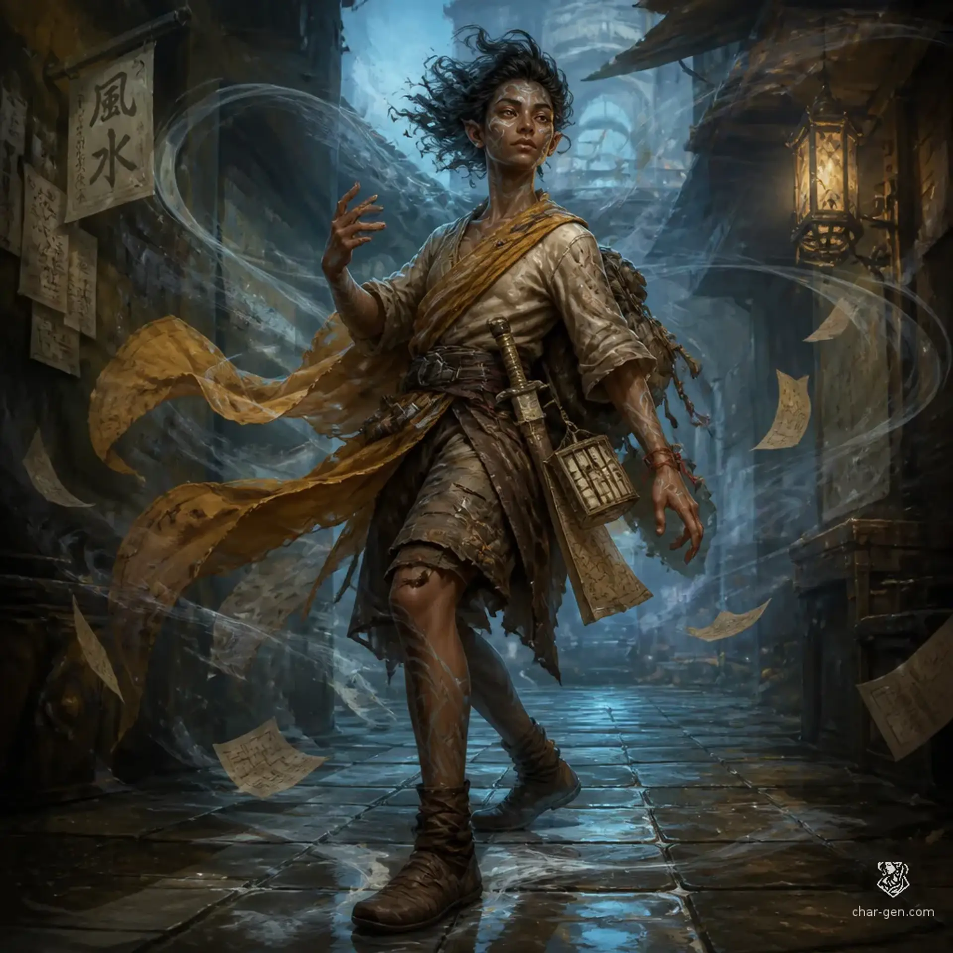 Sali Bayo - AI-generated fantasy Character