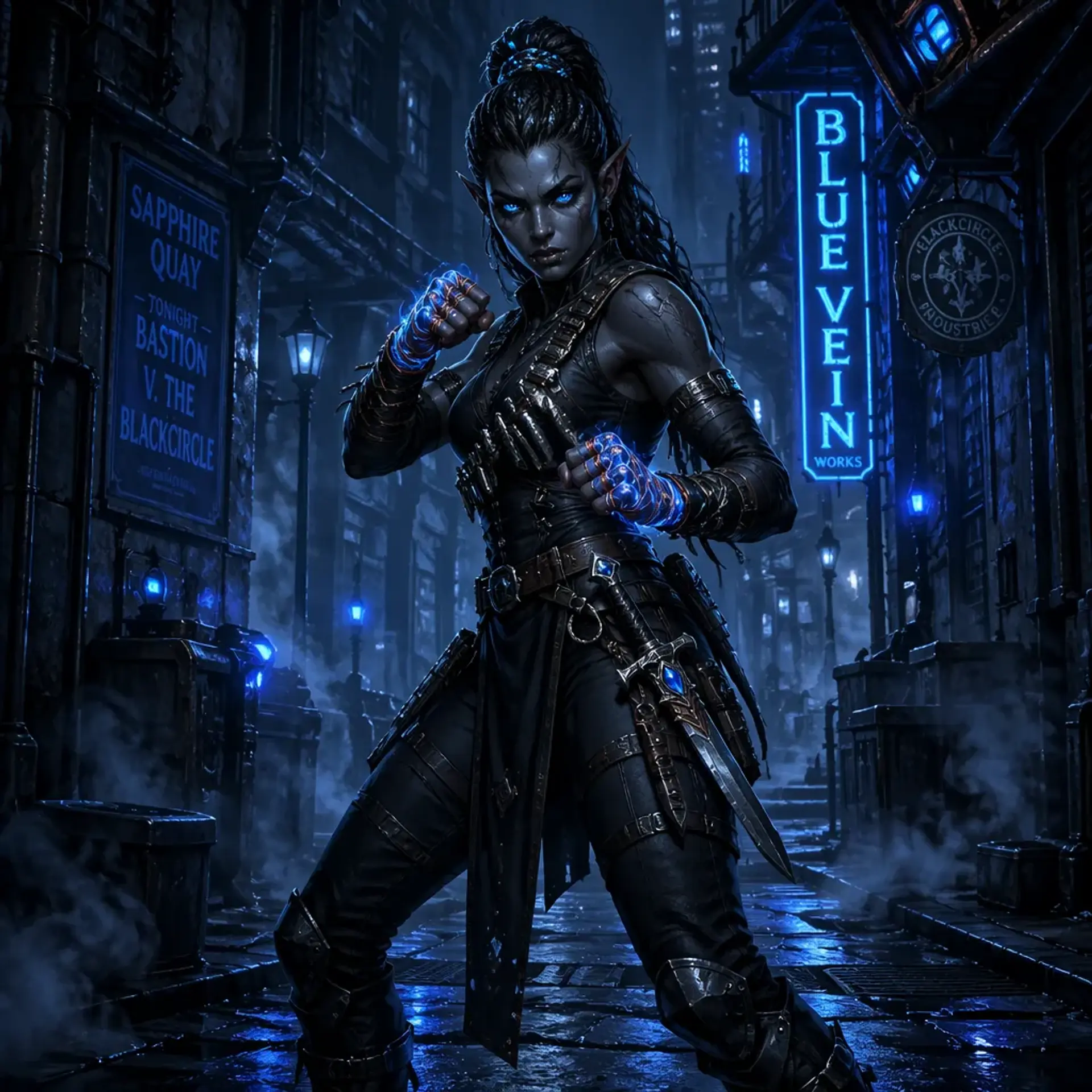 Grax Glimmer-Hook Varka - AI-generated fantasy Character