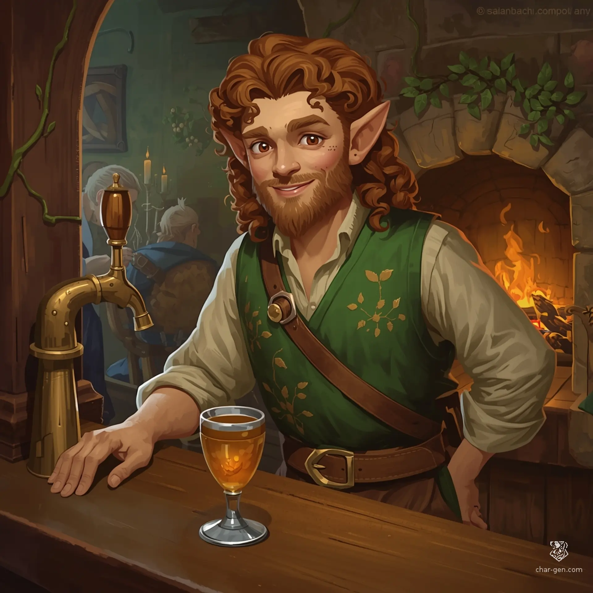 The Hearth and Hemlock - AI-generated fantasy Tavern
