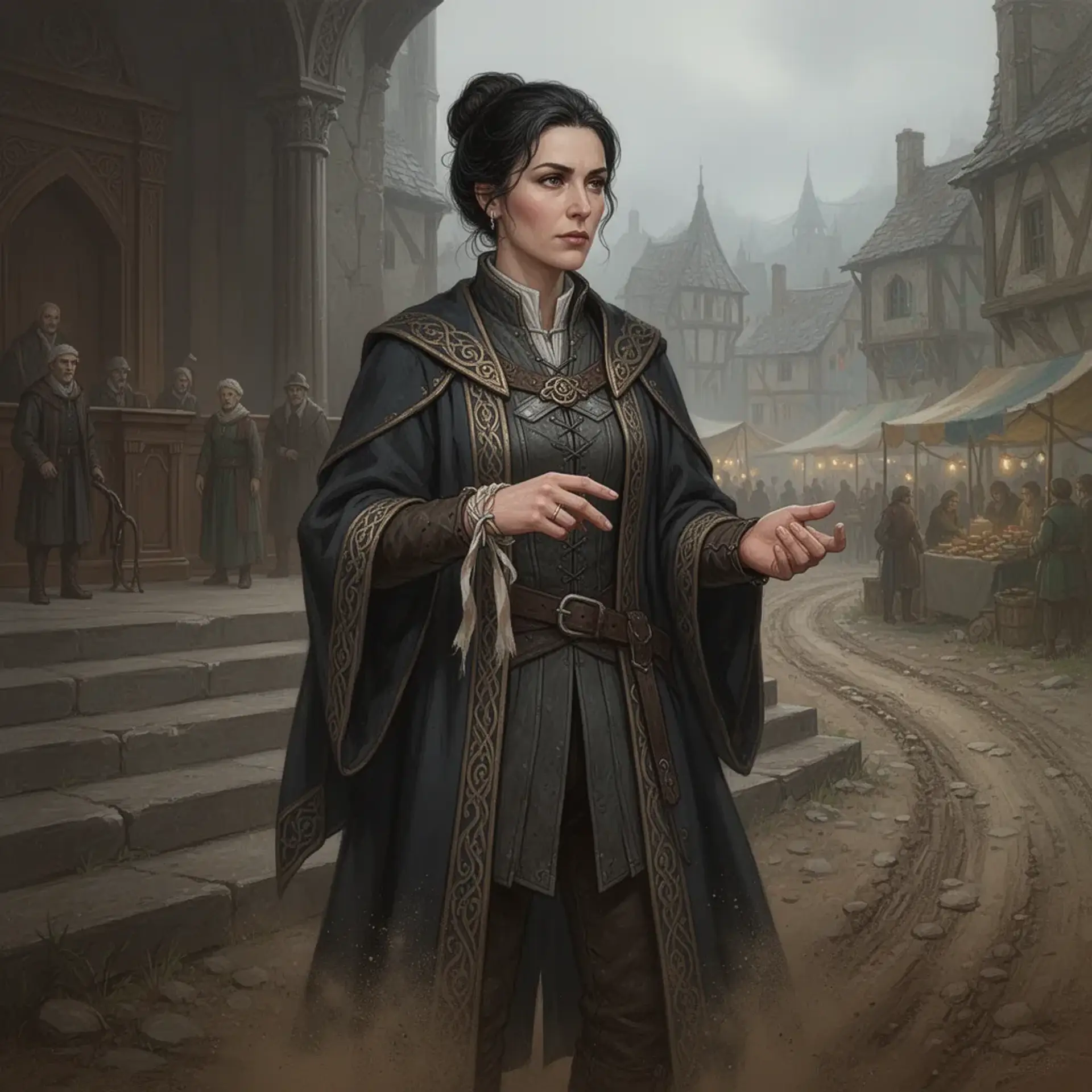 Magistrate Elara Voss - AI-generated fantasy NPC
