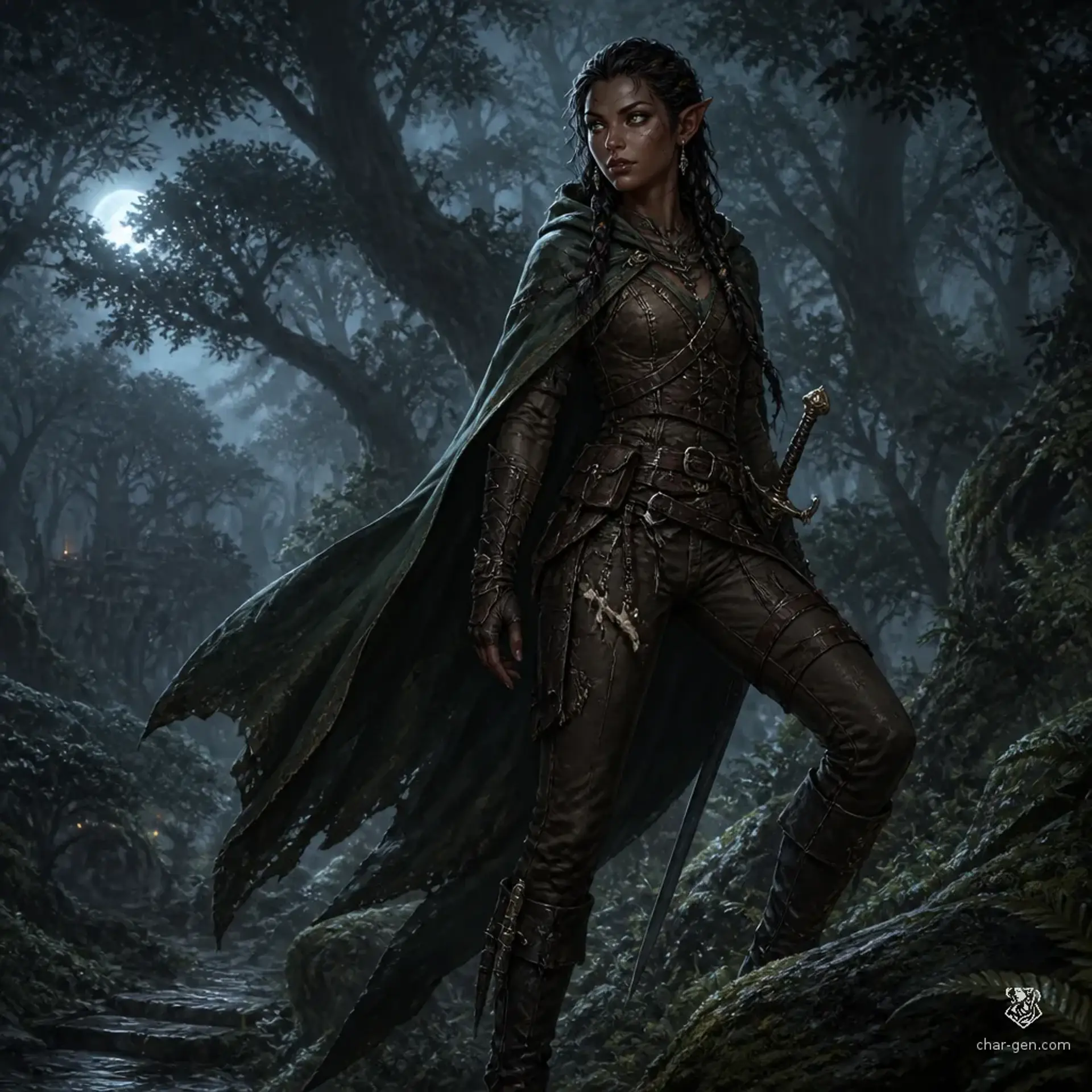 Visynia - AI-generated fantasy Character