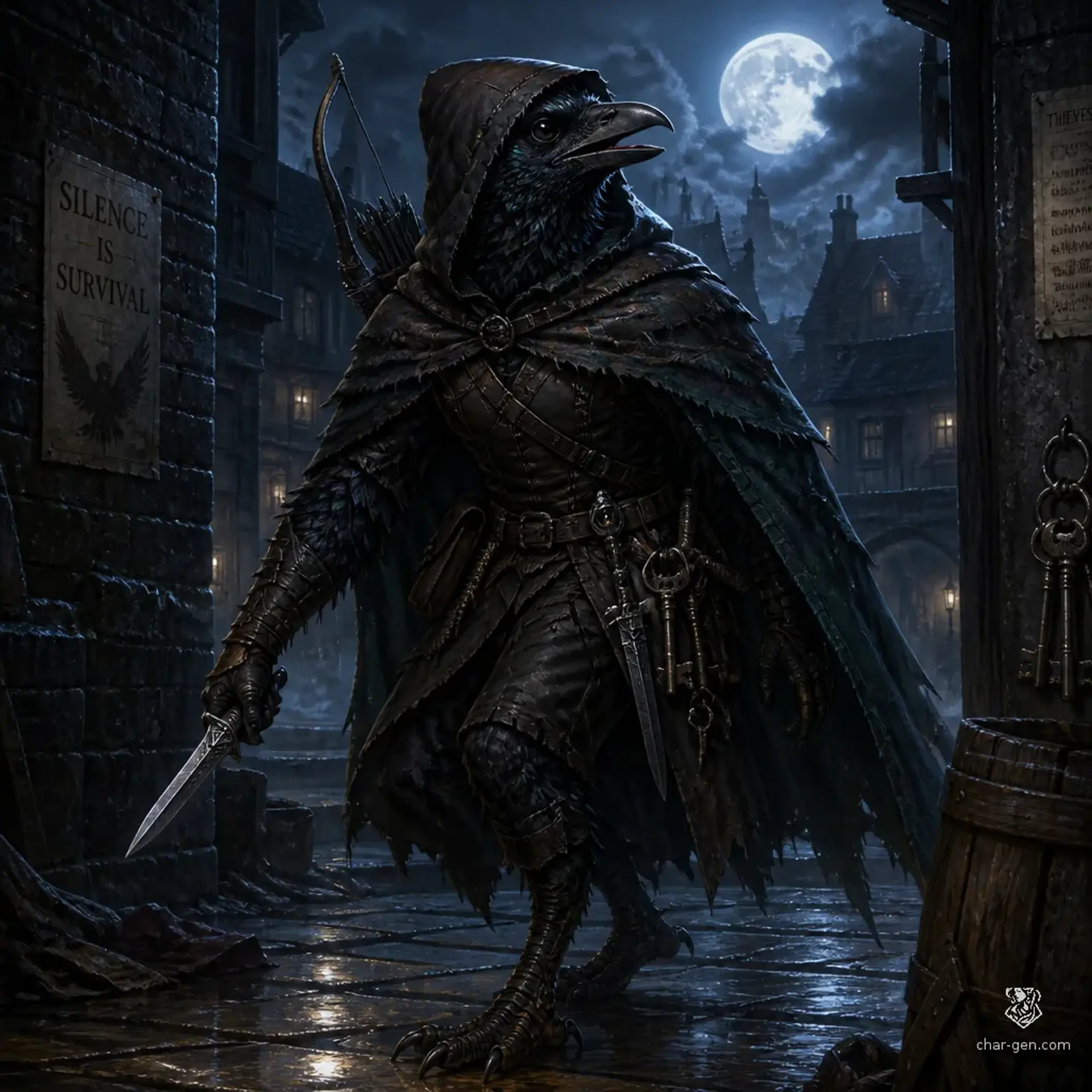 kenku - AI-generated fantasy Character