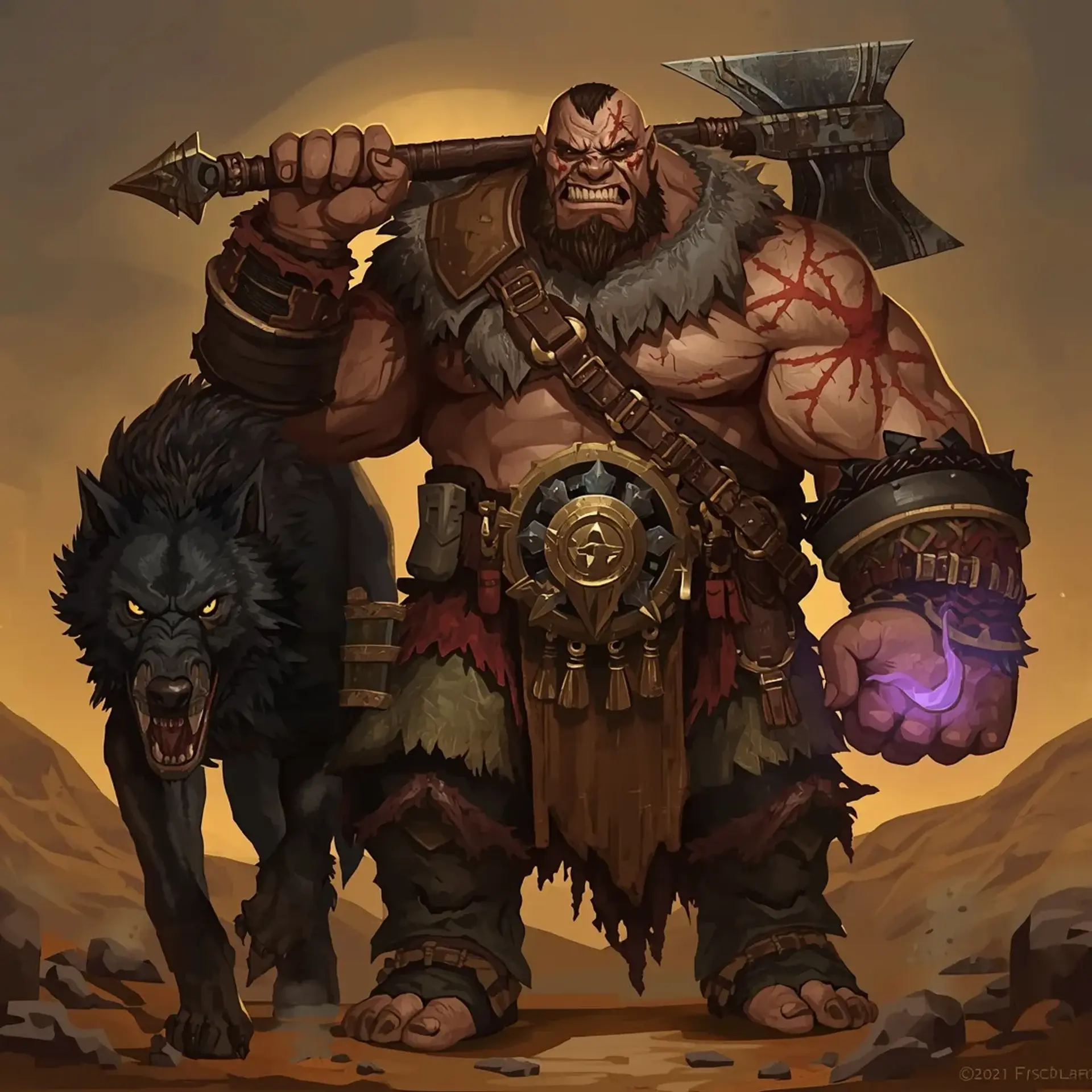 Urazak - AI-generated fantasy Character