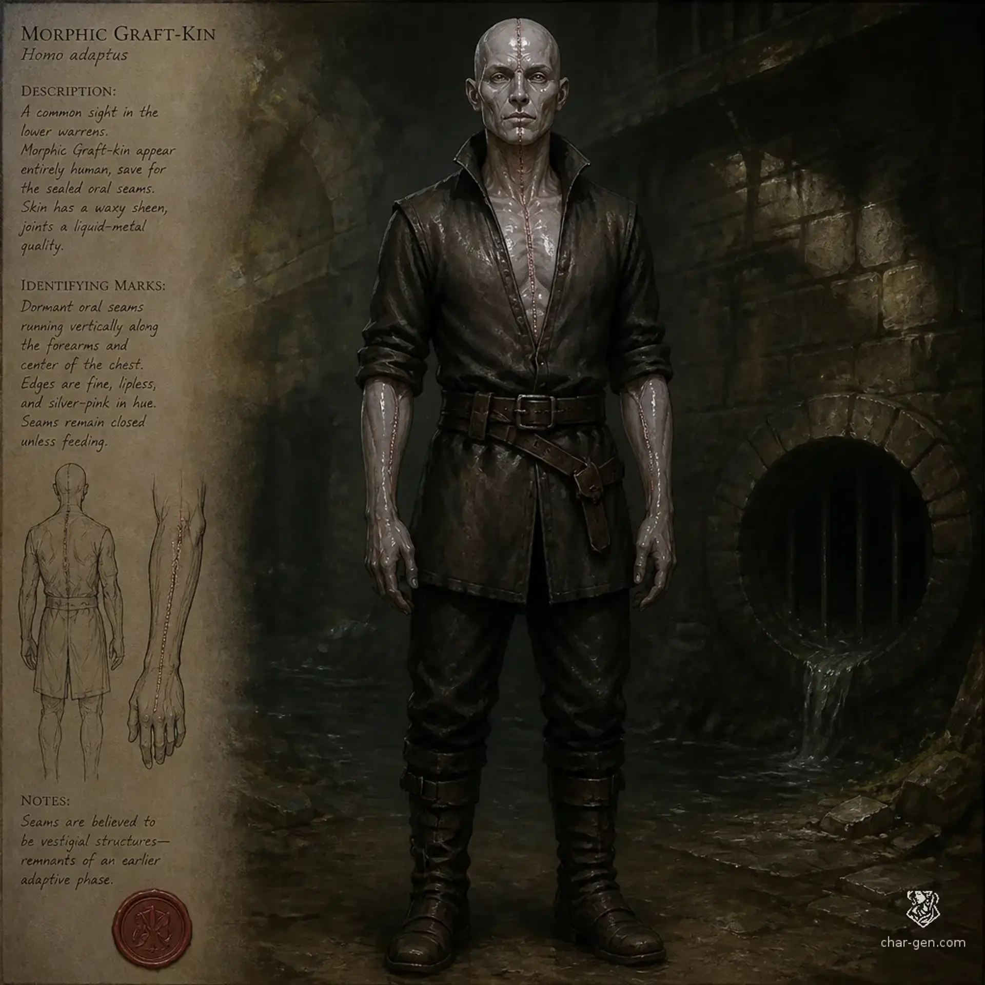 Morphic Graft-kin - AI-generated fantasy Species