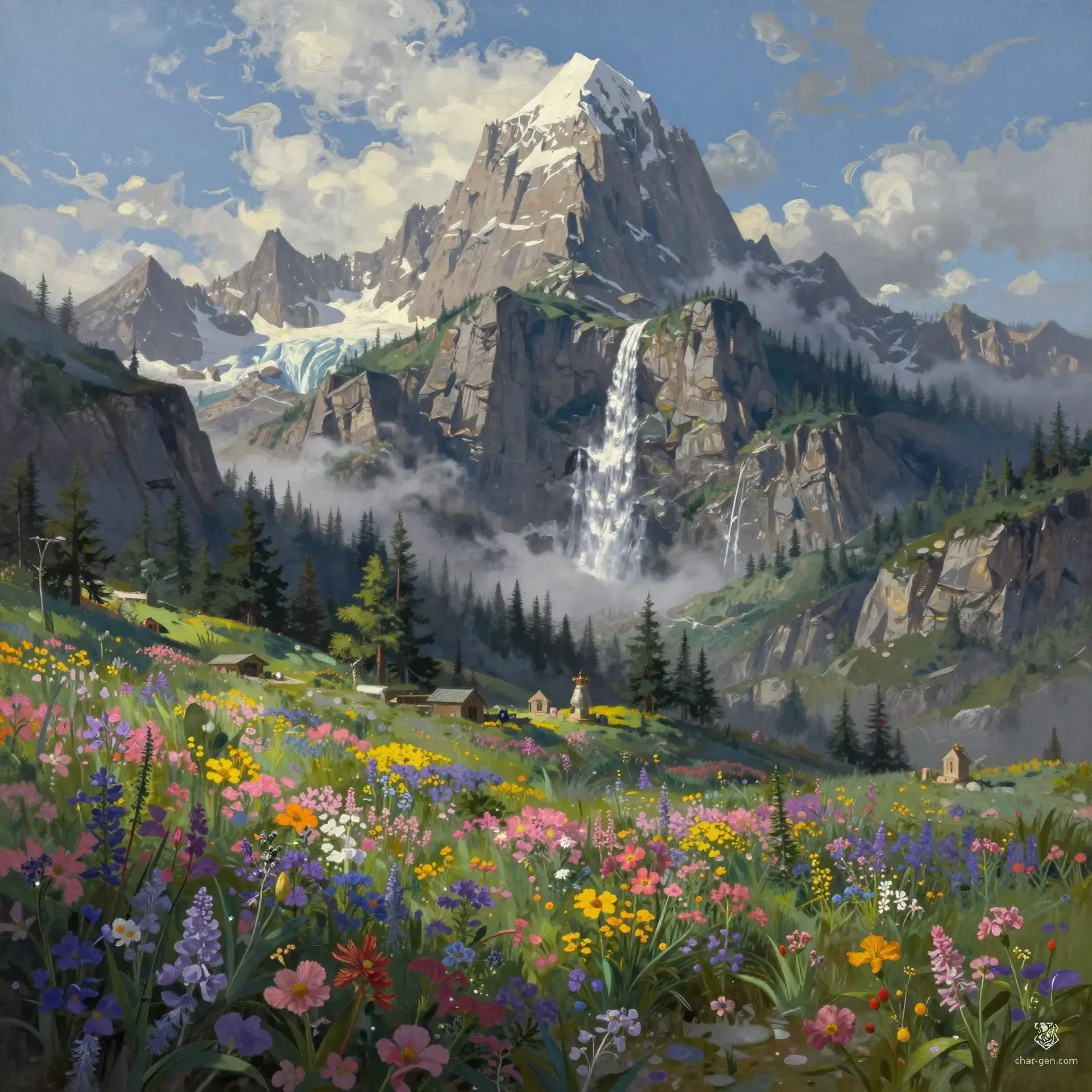 King's Mount - AI-generated fantasy Region