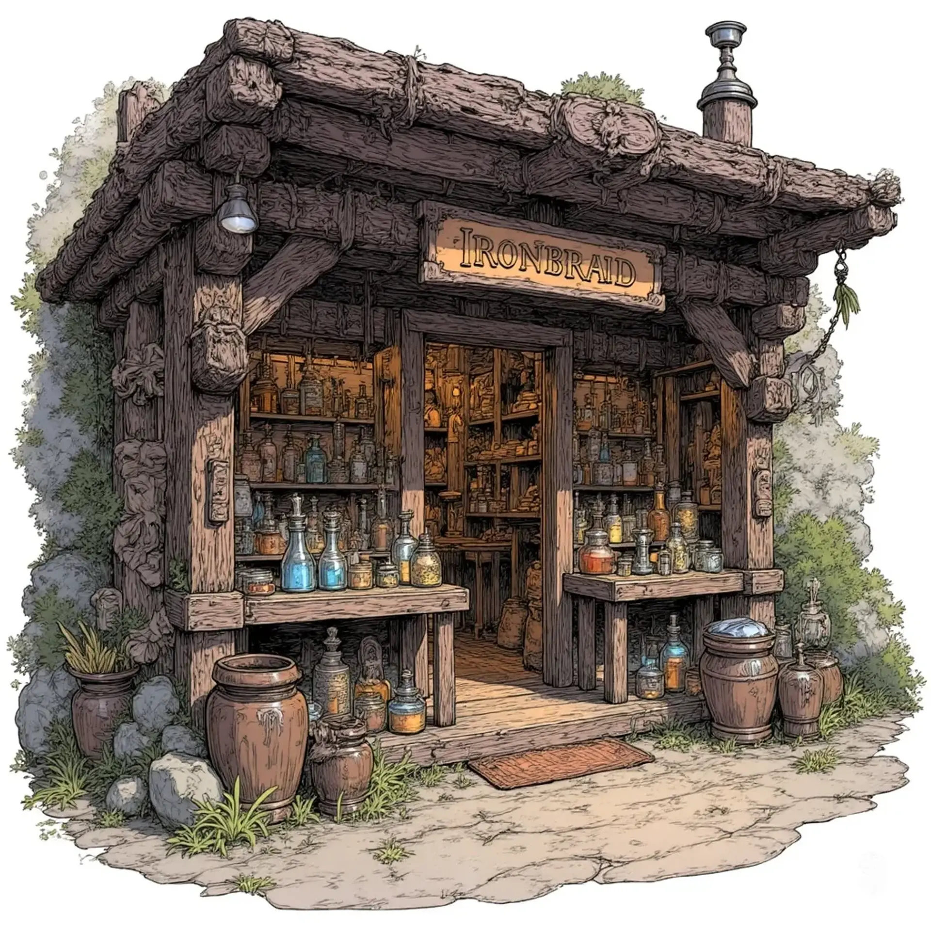 Ironbraid Forge & Smithy - AI-generated fantasy Shop