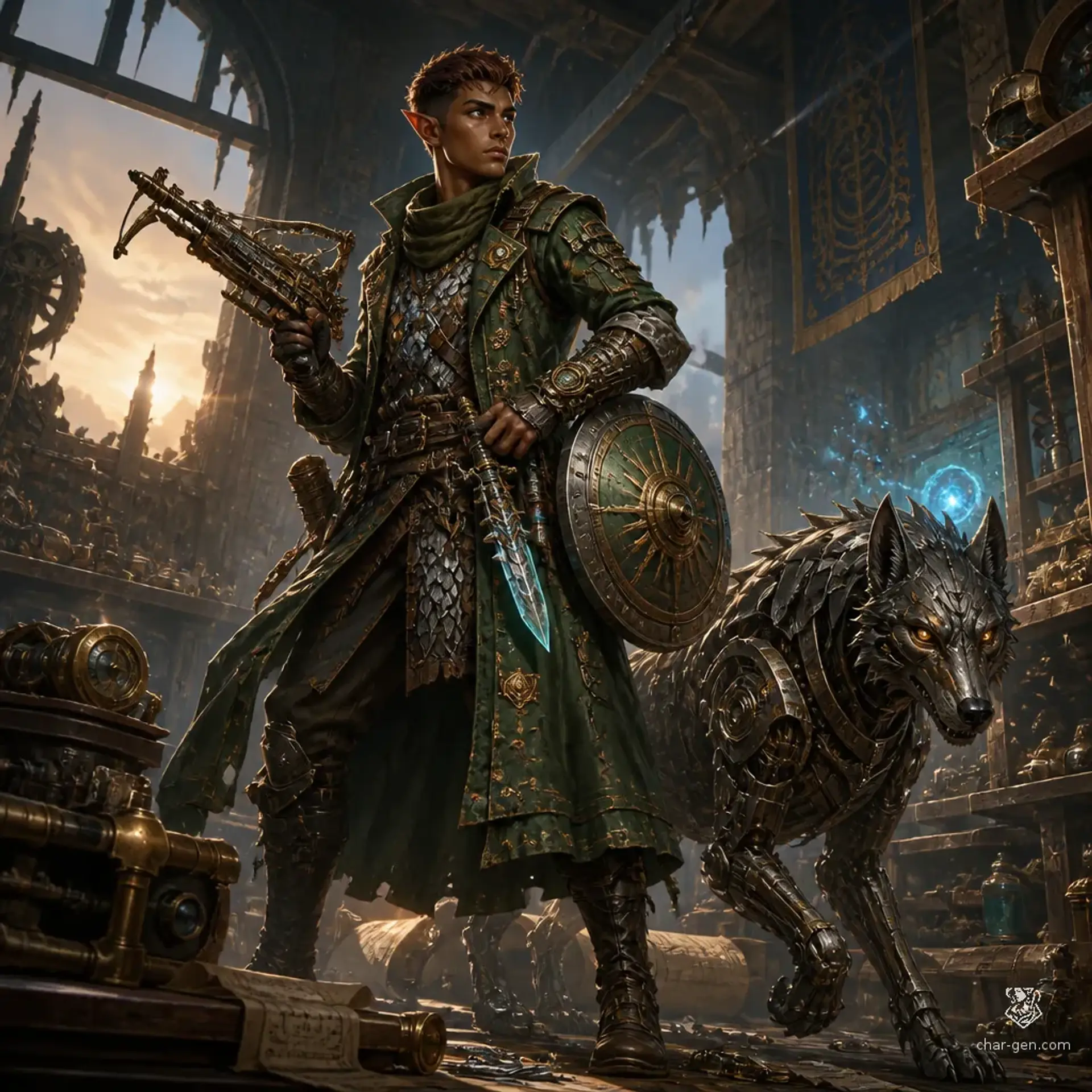 Gideon Beltz - AI-generated fantasy Character