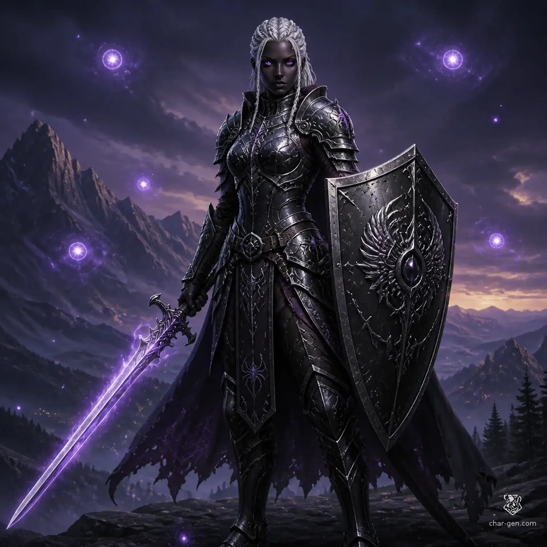 Valerith Xarann - AI-generated fantasy Character