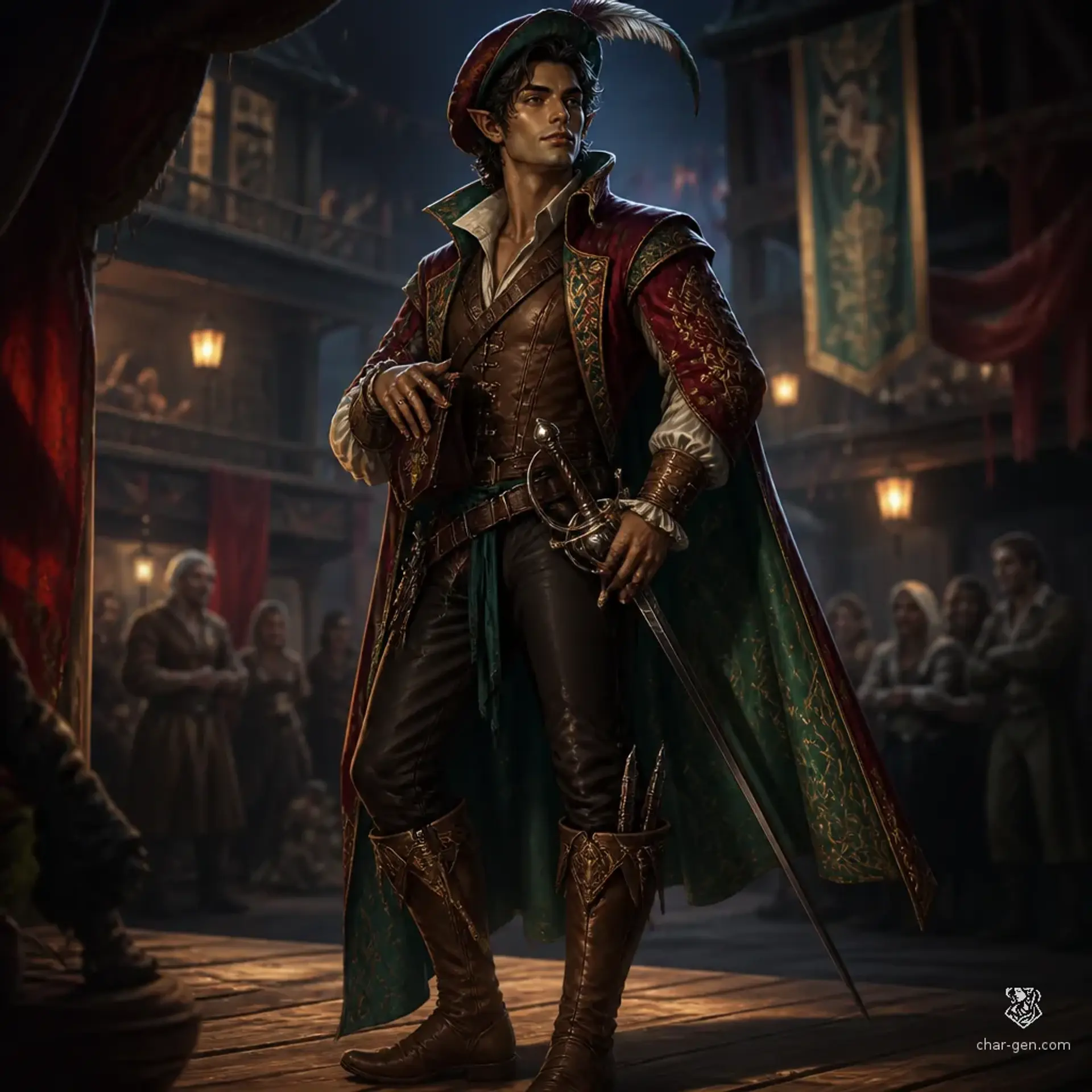 Hanno der Wiesel - AI-generated fantasy Character