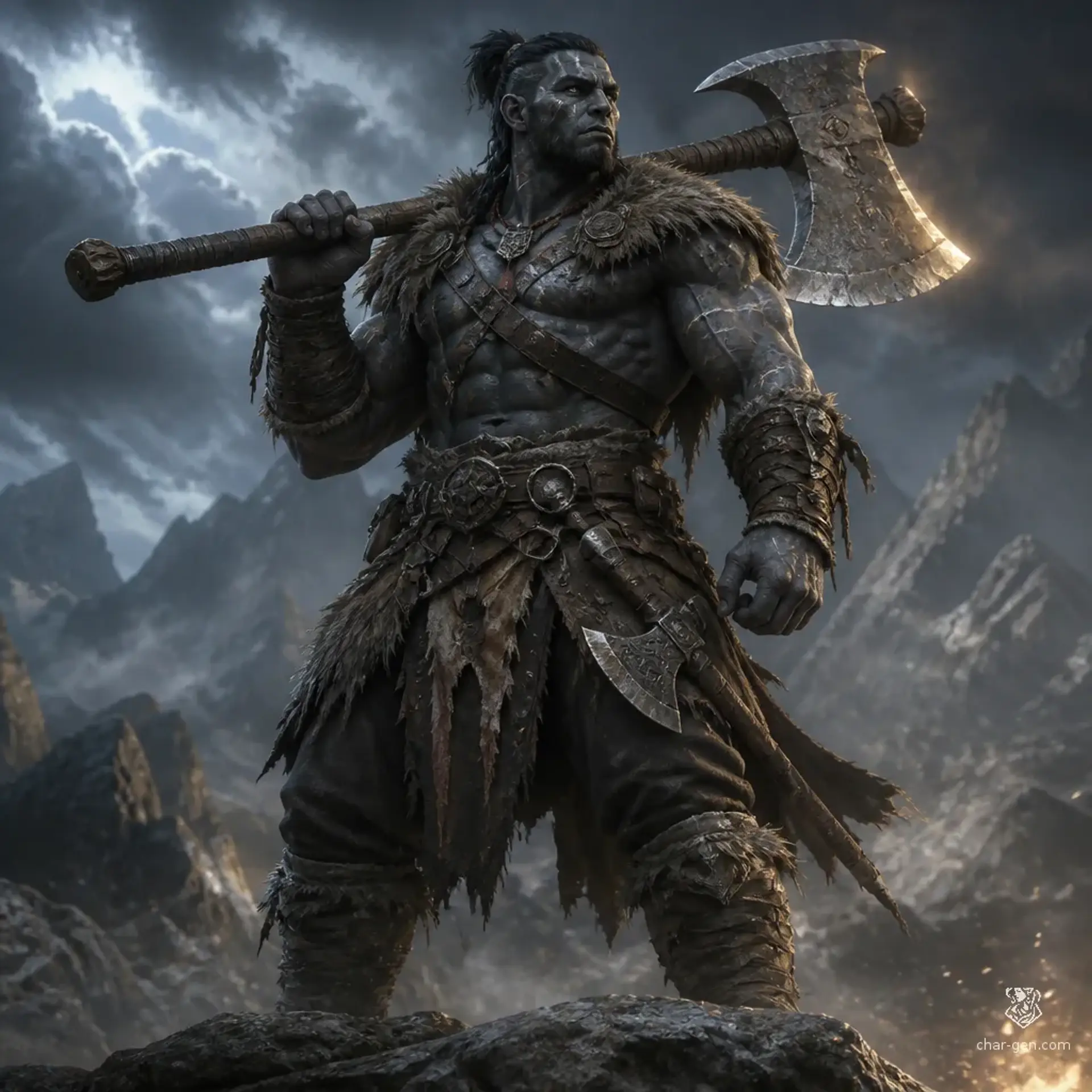 Stern - AI-generated fantasy Character