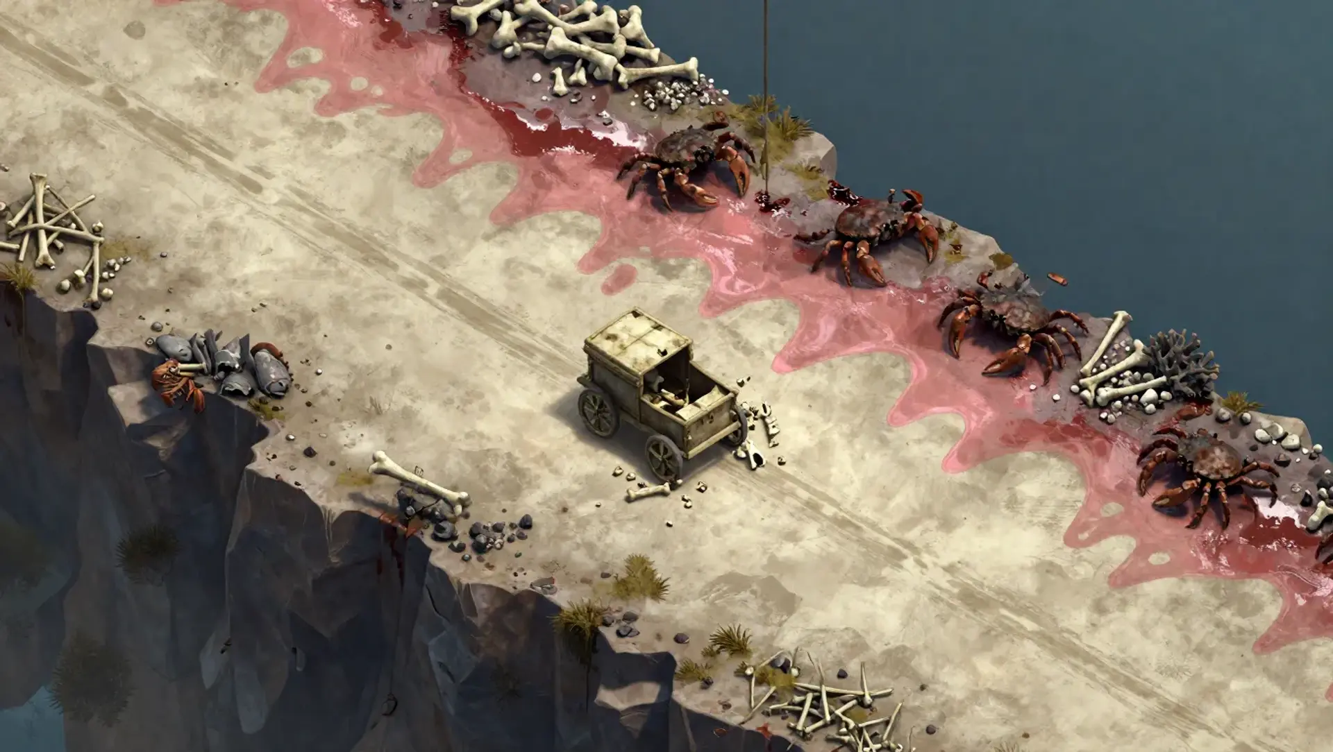 Recover the Bone Sample Before the Crabs Drag It Over the Cliff